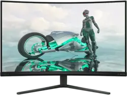 PHILIPS Evnia 3000 32 Zoll Curved Gaming Monitor, QHD, 0,5 ms Reaktionszeit, 300 cd/m², 180 Hz, Schwarz