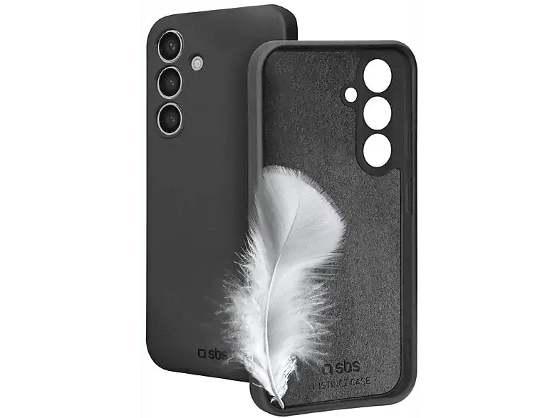 SBS 98268 Instinct Backcover, für Samsung Galaxy S25+, Schwarz; Handyhülle