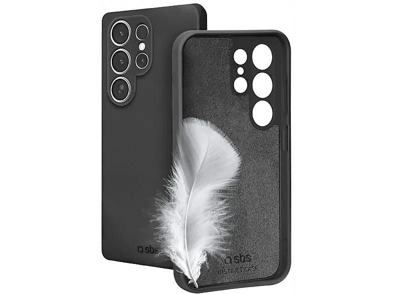 SBS 98183 Instinct Backcover, für Samsung Galaxy S25 Ultra, Schwarz; Handyhülle