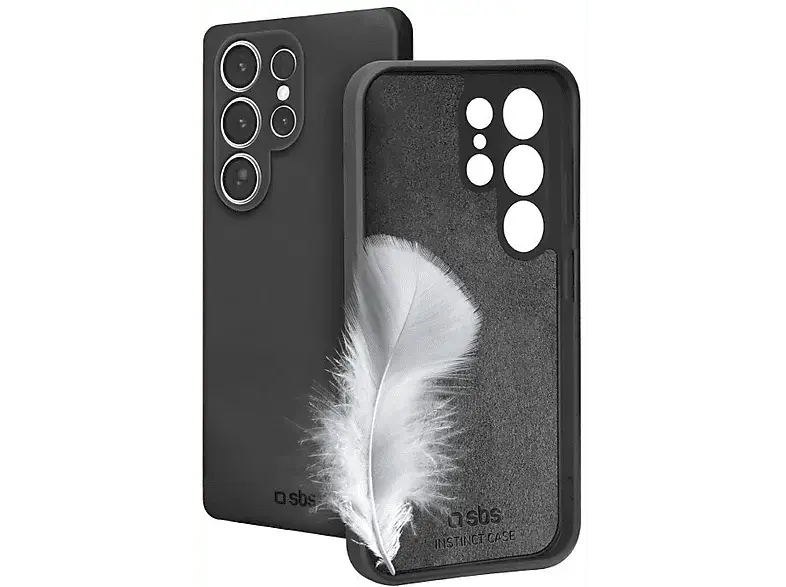 SBS 98183 Instinct Backcover, für Samsung Galaxy S25 Ultra, Schwarz; Handyhülle