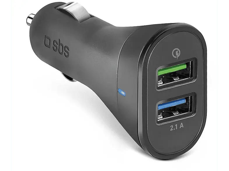 SBS 37331 Autoladegerät, 18W, 2x USB-Type-A; Autoladegerät