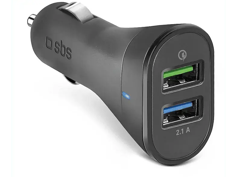 SBS 37331 Autoladegerät, 18W, 2x USB-Type-A; Autoladegerät