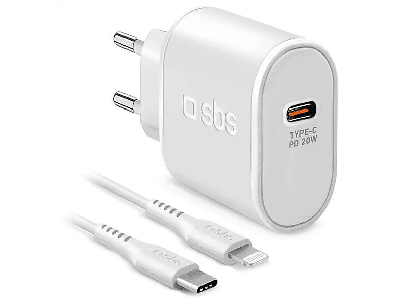 SBS 40673 Ladegerät mit Power Delivery , 20W, inkl. 1m Lightning-Kabel