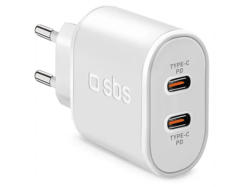 SBS 99862 Ladegerät mit Power Delivery, 20W, 2x USB-Type-C