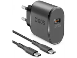SBS 16491 Ladegerät mit Adaptive Fast Charge, 15W, inkl. 1m USB-Type-C-Kabel