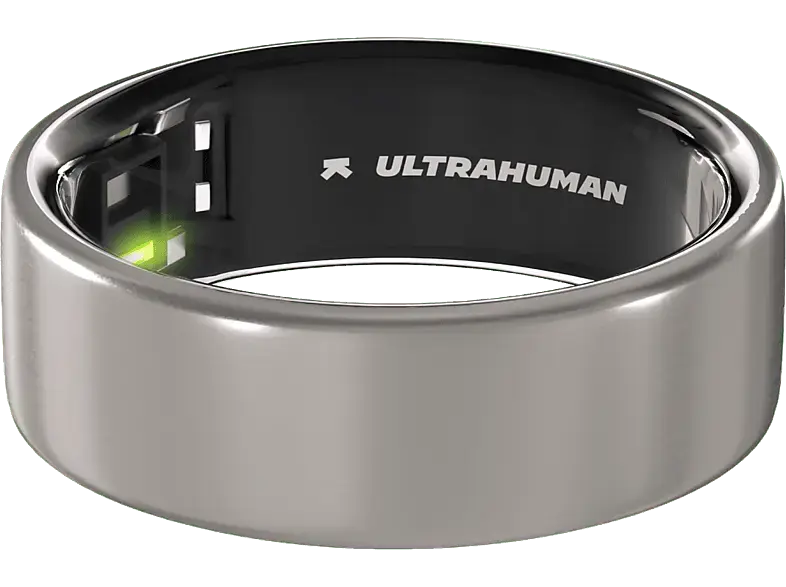 Ultrahuman Ring Air, Größe 10, Raw Titanium, Smart; Smart Ring