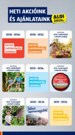 Aldi újság érvényessége 2025.07.16.-ig
