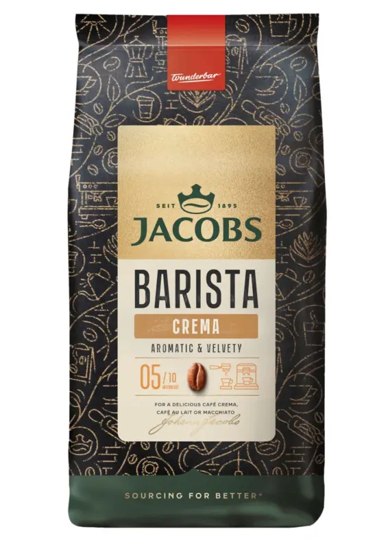 Jacobs Кафе на зърна Barista различни видове