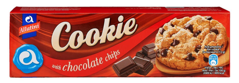 Allatini Cookie Бисквити с парченца шоколад различни видове
