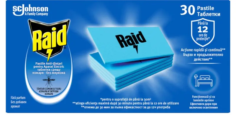 RAID Ламинирани таблетки против комари