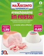 Maxisconto Supermercati Freschissimi in festa - al 20.07.2025