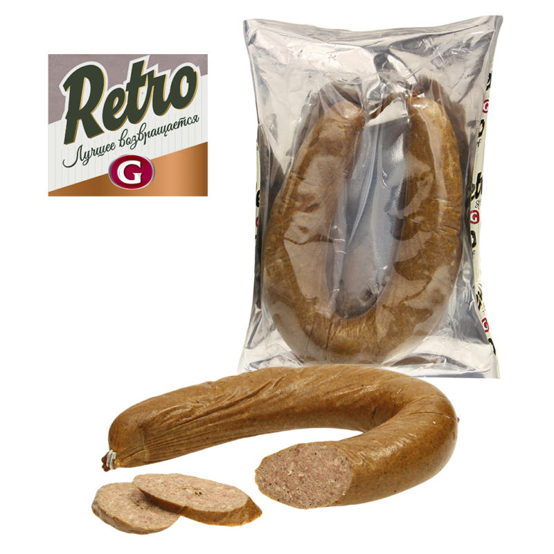 Leberwurst nach russischer Rezeptur, schnittfeste Kochwurst, geräuchert
