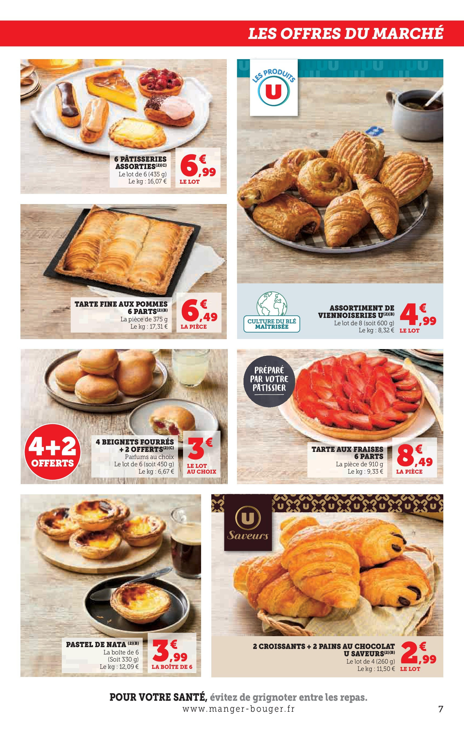 Hyper U - Le marché à prix bas! à partir du 06/07/2025 - promo en ligne | Page: 7 | Produits: Viennoiseries, Chocolat, Pommes, Fraises