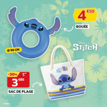 Direction la plage avec Stitch