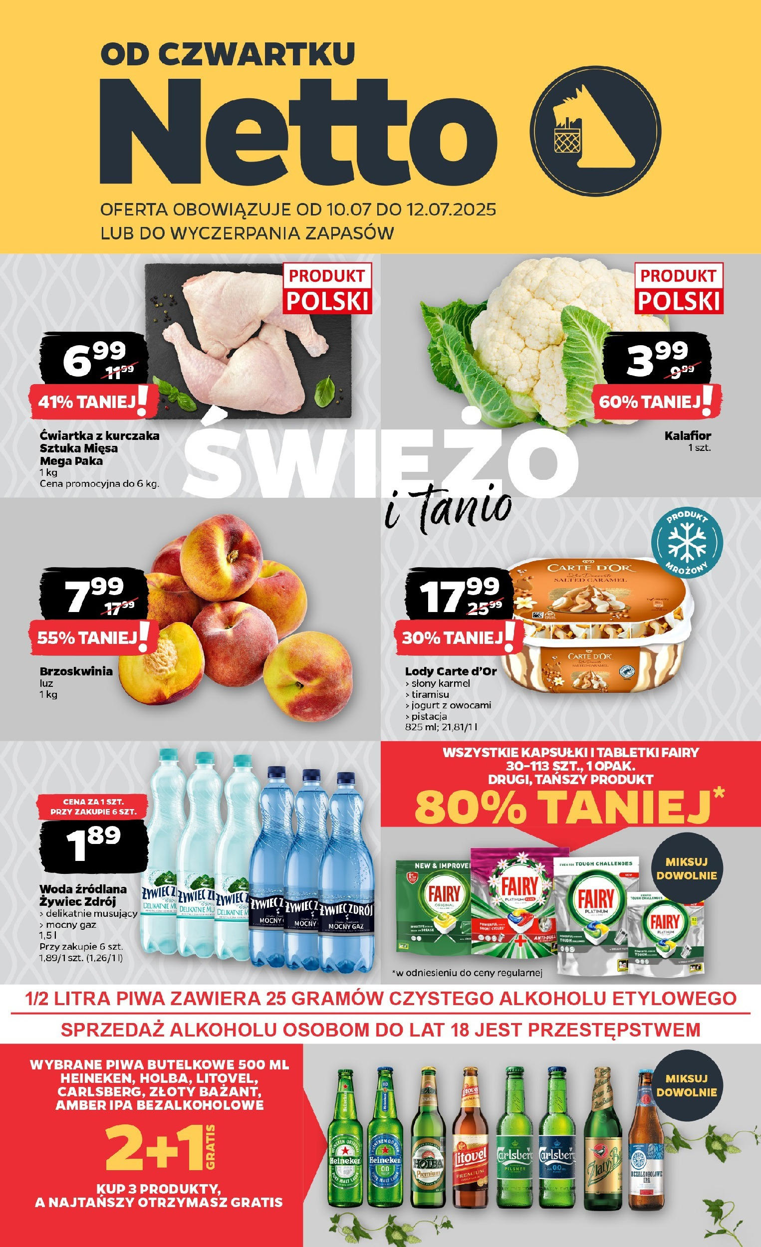 NETTO Gazetka spożywcza od 10.07.2025 - Nowa ulotka (PFD) - Numer strony 1