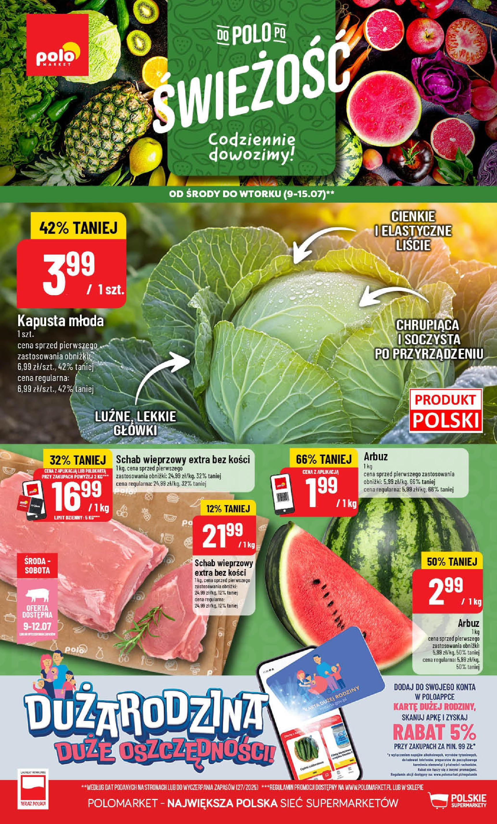 POLOmarket gazetka promocyjna (09.07.2025) - Nowa ulotka - Numer strony 1