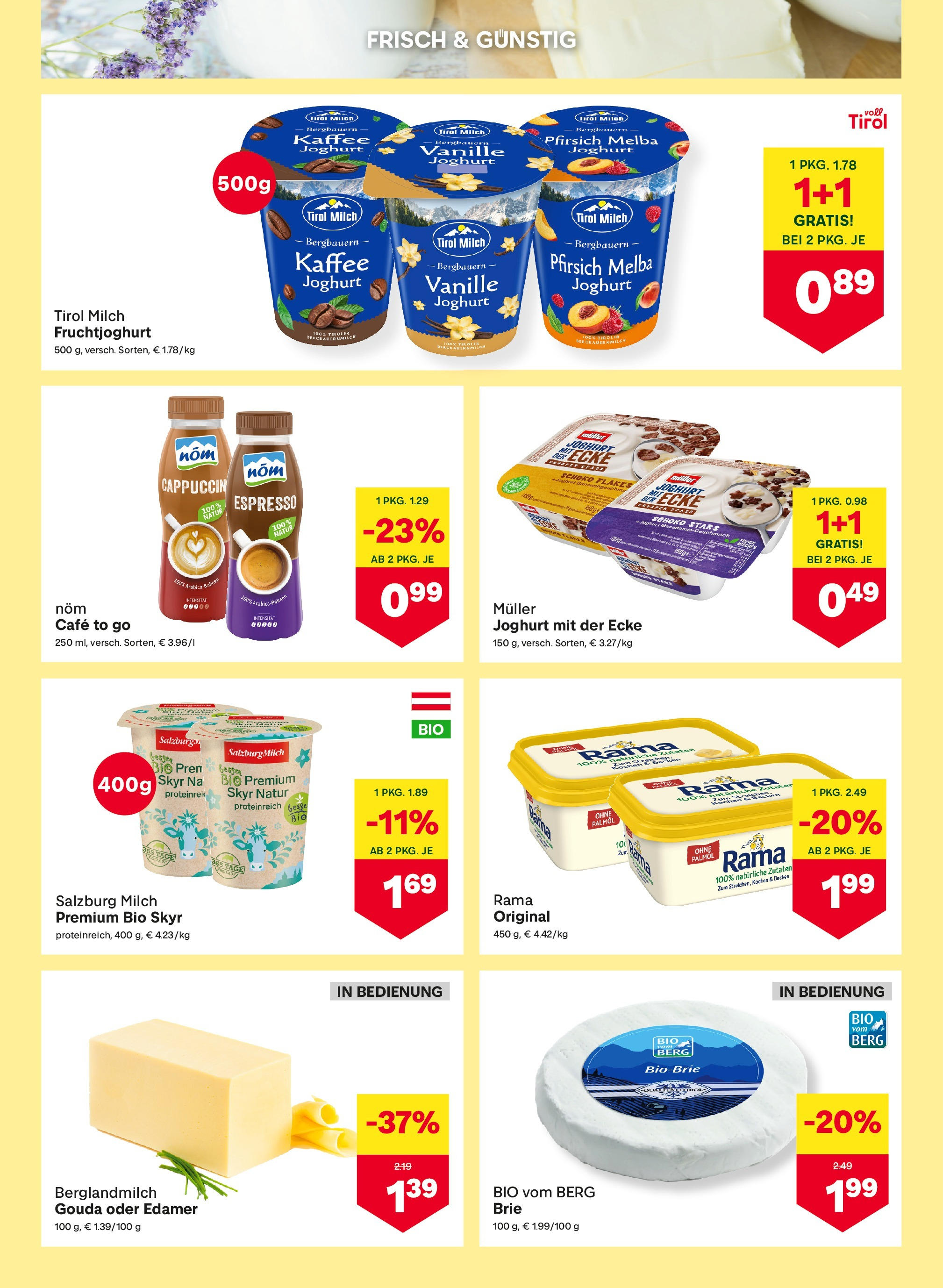 MPREIS Oberdrauburg von 16.07.2025 - Aktuelle Angebote | Seite: 5 | Produkte: Pfirsich, Box, Joghurt, Kaffee