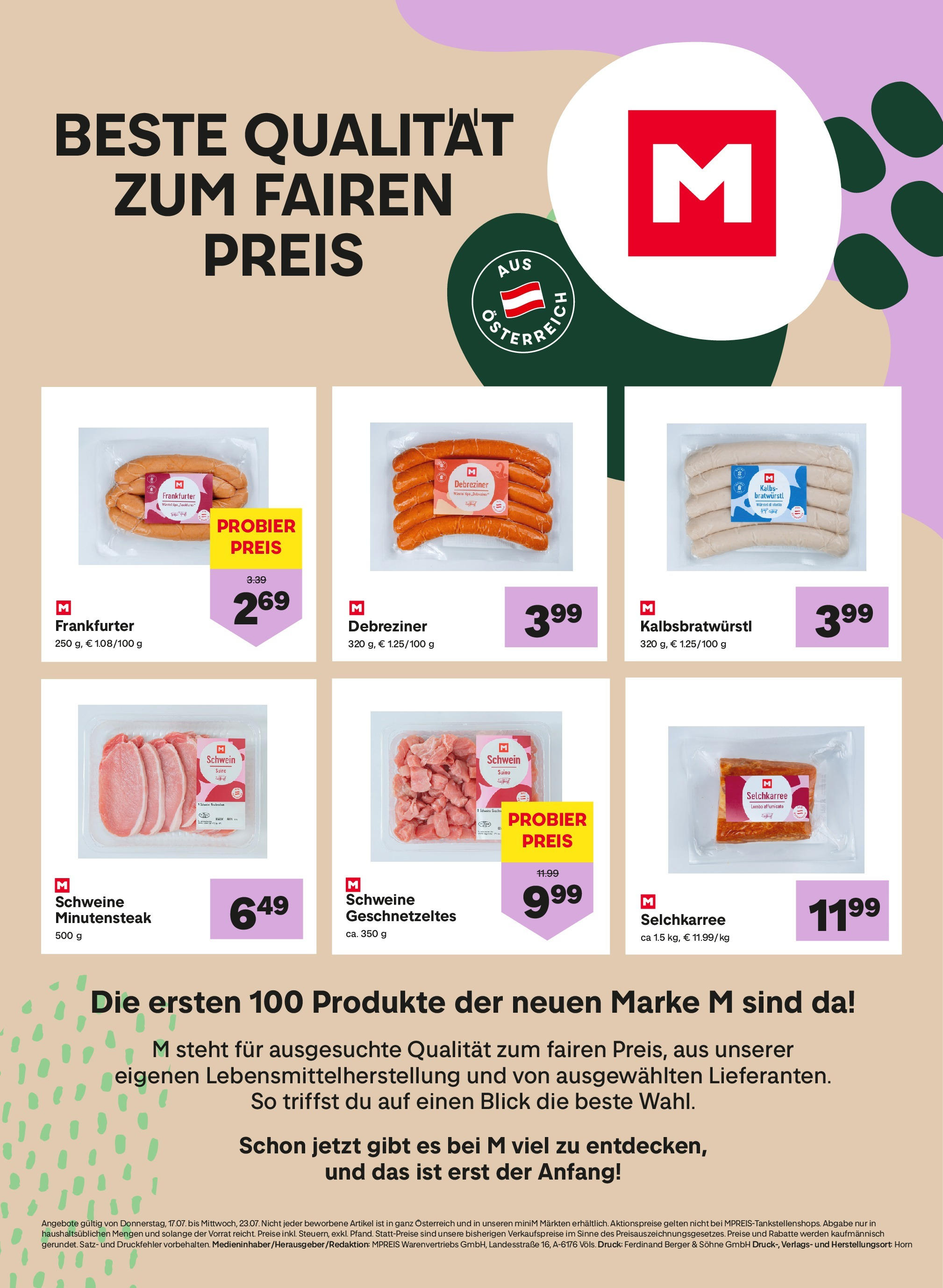 MPREIS Oberdrauburg von 16.07.2025 - Aktuelle Angebote | Seite: 10