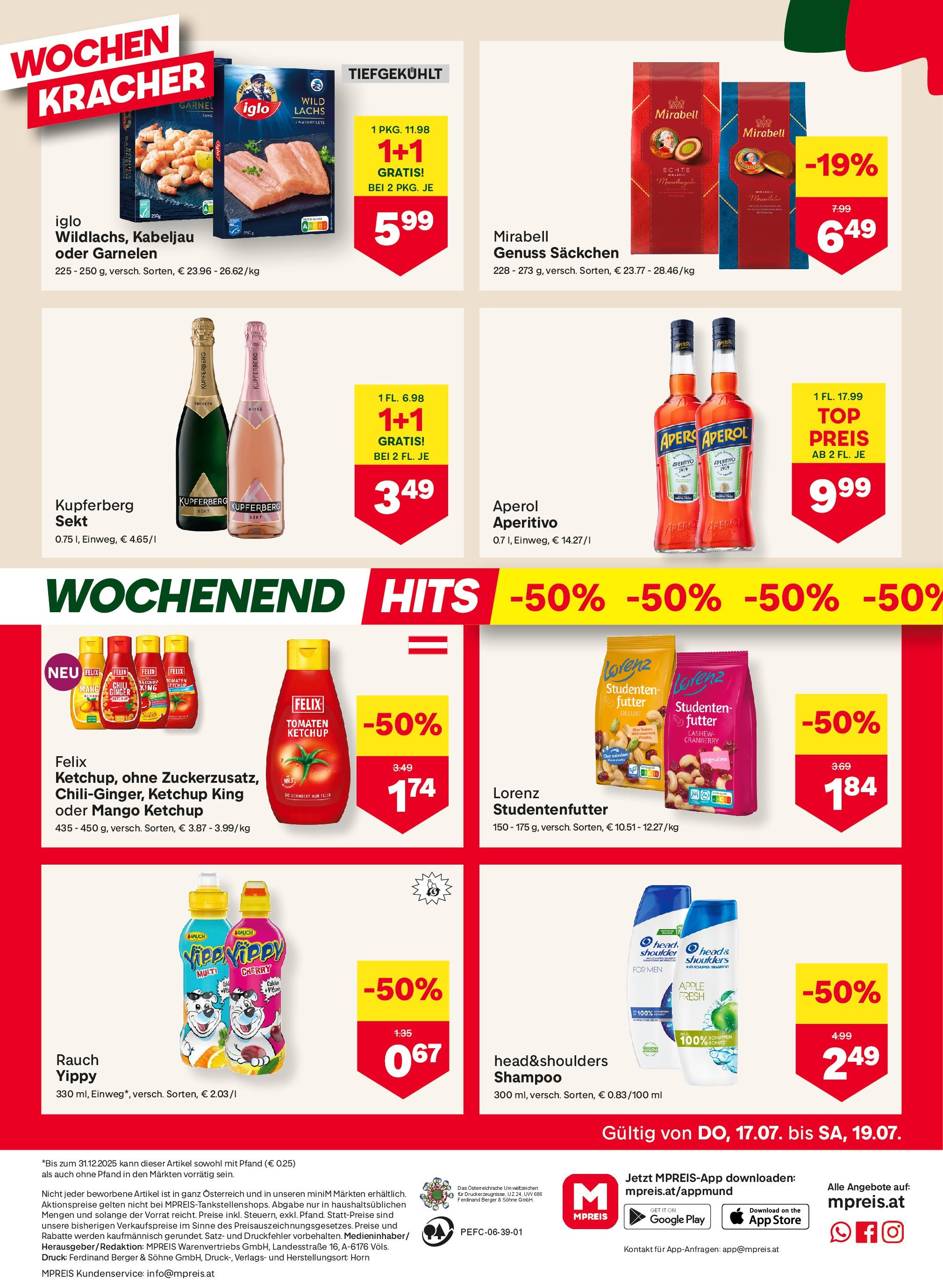 MPREIS Oberdrauburg von 16.07.2025 - Aktuelle Angebote | Seite: 16 | Produkte: Drucker, Apple, Shampoo, Tomaten
