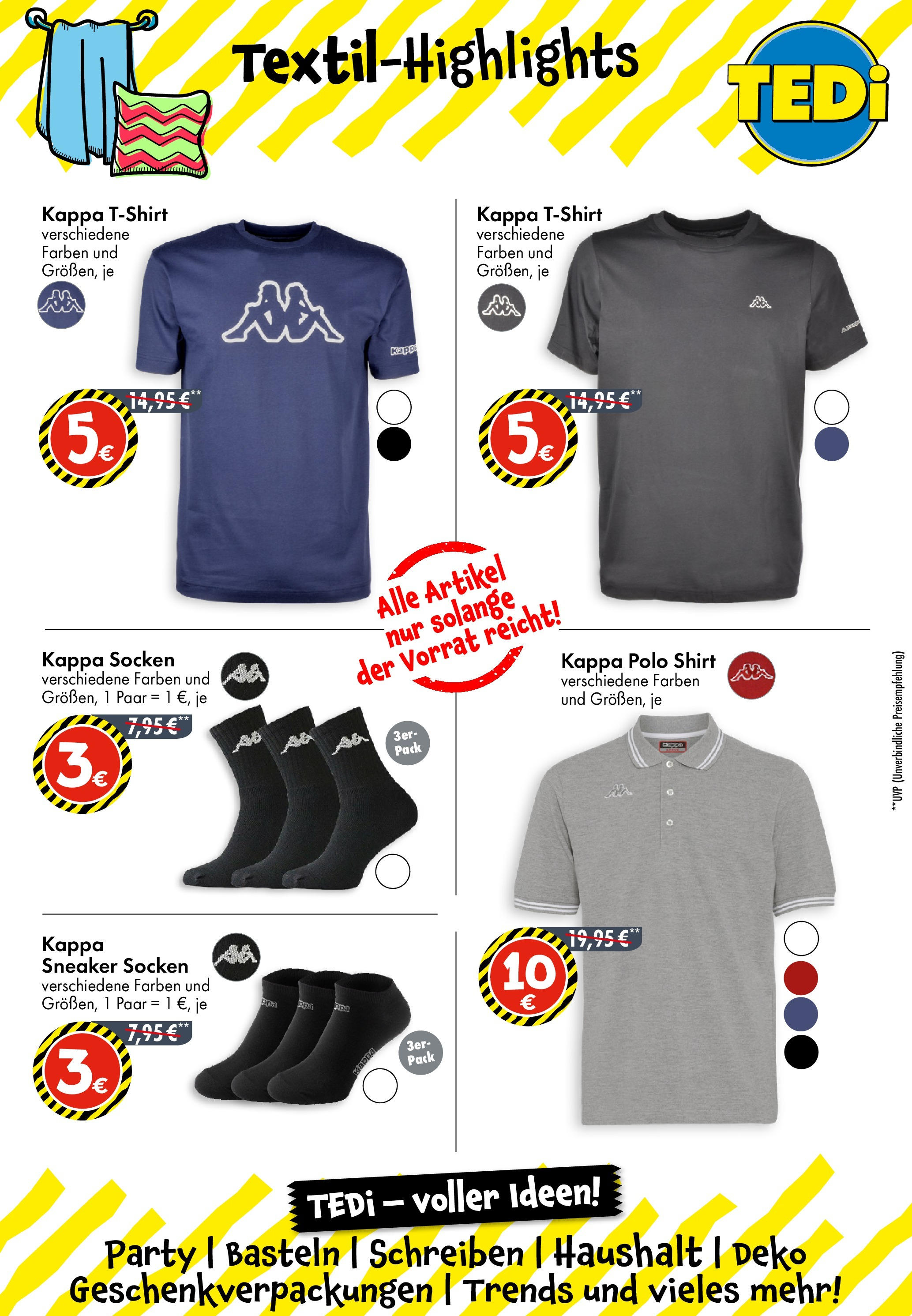 TEDi Neueröffnung in Essen (ab 09.07.2025) zum Blättern | Seite: 8 | Produkte: Shirt, Socken