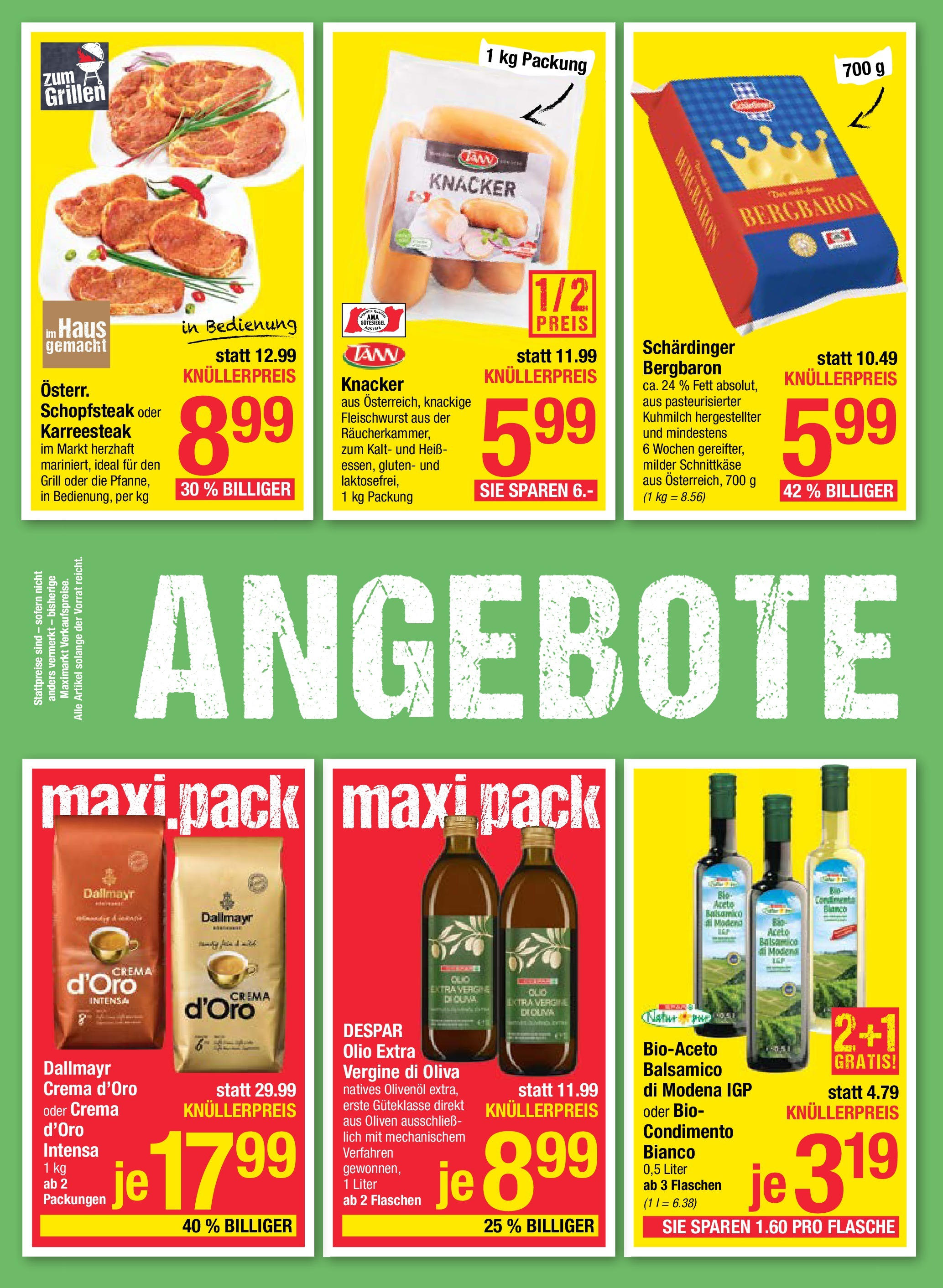 Maximarkt Haid, Linz von 14.07.2025 - Aktuelle Angebote | Seite: 2 | Produkte: Szeder, Grill