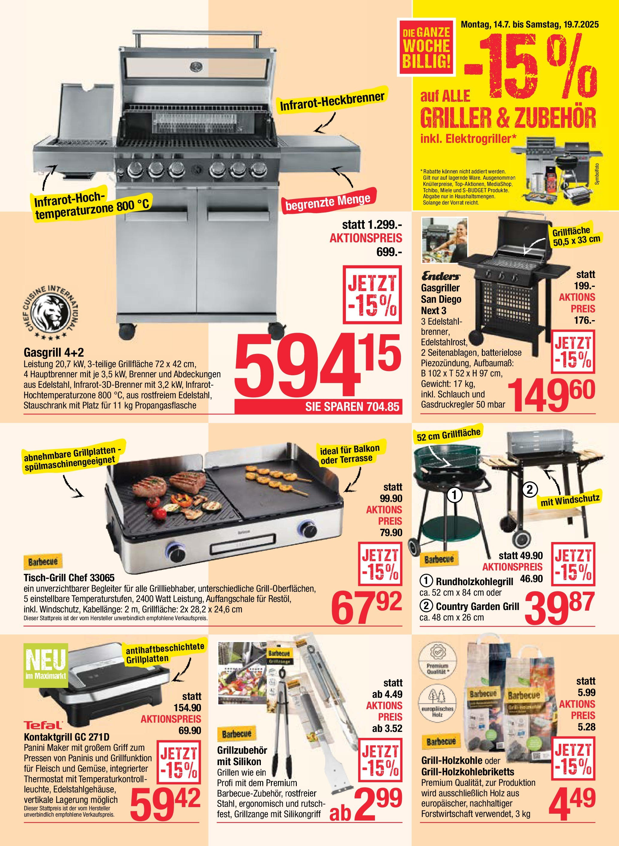 Maximarkt Haid, Linz von 14.07.2025 - Aktuelle Angebote | Seite: 5 | Produkte: Gewicht, Grill