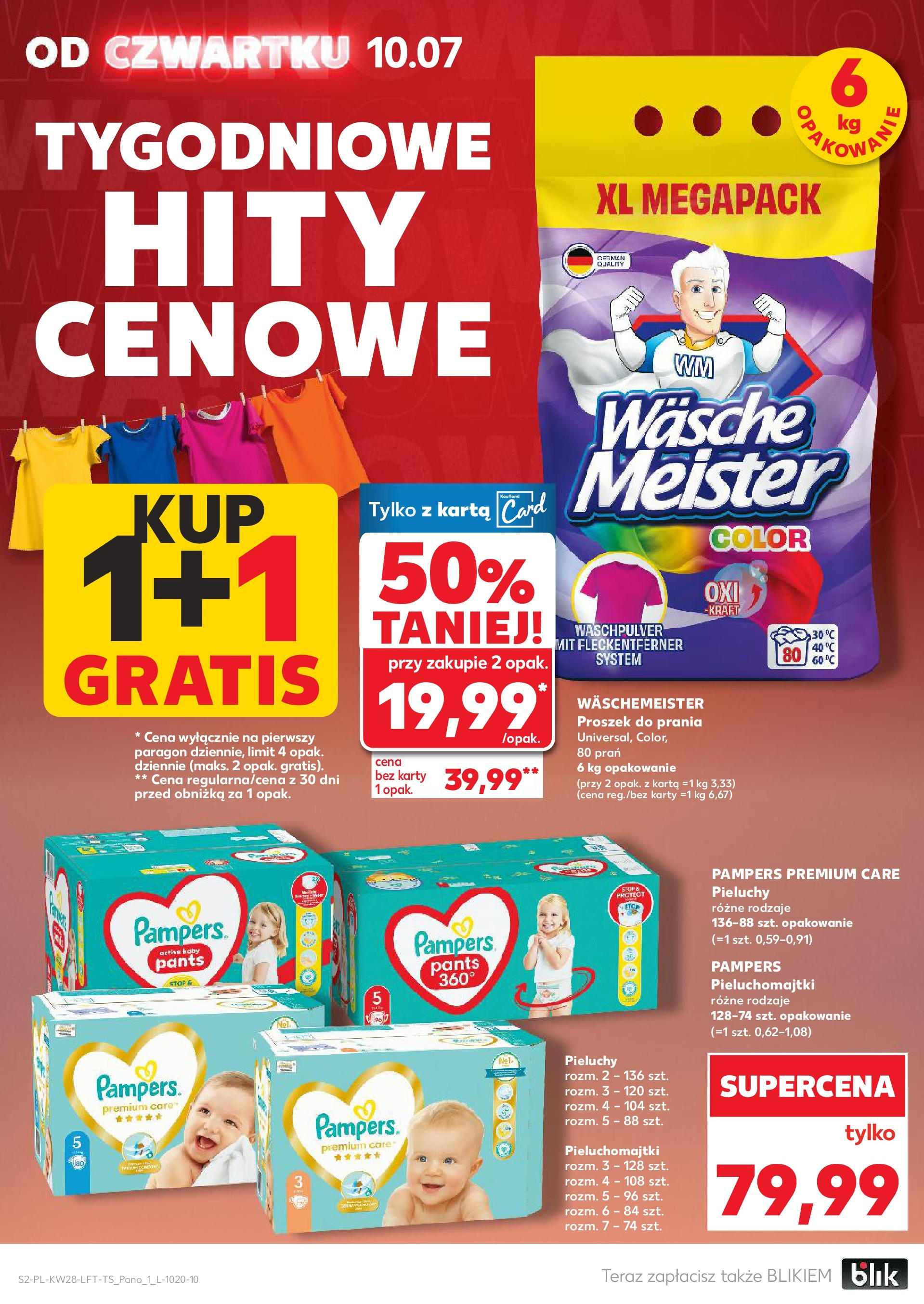 Kaufland gazetka (10.07.2025) - od jutra | Strona: 2 | Produkty: Karta, Pampers, Pieluchomajtki, Proszek do prania Kaufland gazetka od 10.07.2025 - od jutra PDF | Strona: 2 | Produkty: Karta, Pampers, Pieluchomajtki, Proszek do prania