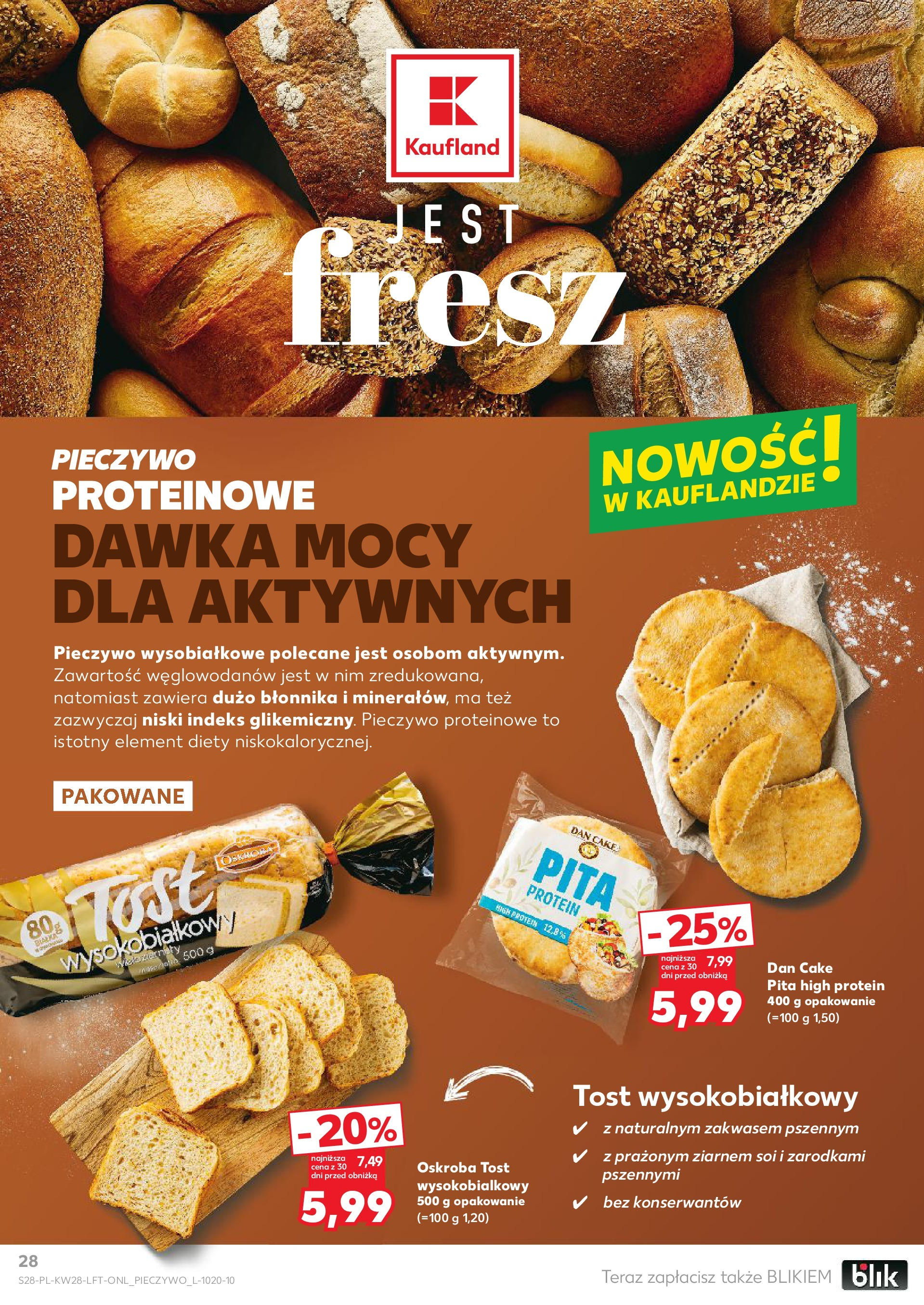 Kaufland gazetka (10.07.2025) - od jutra | Strona: 28 | Produkty: Pieczywo, Pita Kaufland gazetka od 10.07.2025 - od jutra PDF | Strona: 28 | Produkty: Pieczywo, Pita