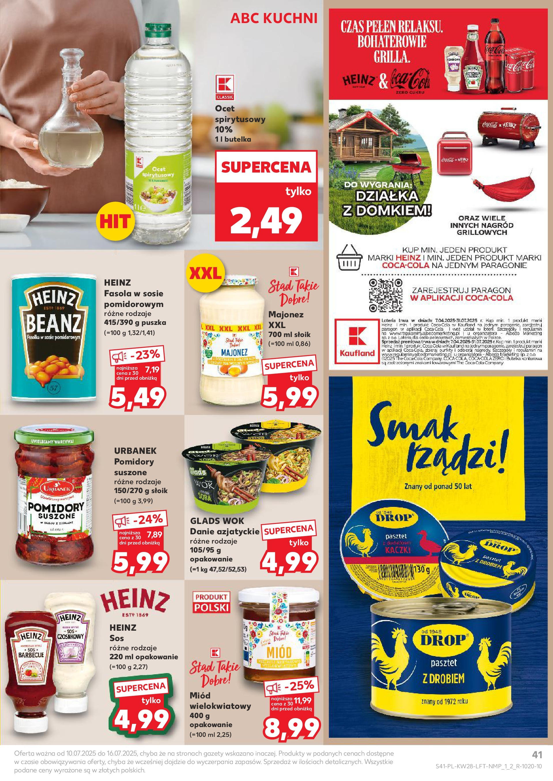 Kaufland gazetka (10.07.2025) - od jutra | Strona: 41 | Produkty: Pomidory suszone, Pomidory, Majonez, Sos Kaufland gazetka od 10.07.2025 - od jutra PDF | Strona: 41 | Produkty: Pomidory suszone, Pomidory, Majonez, Sos