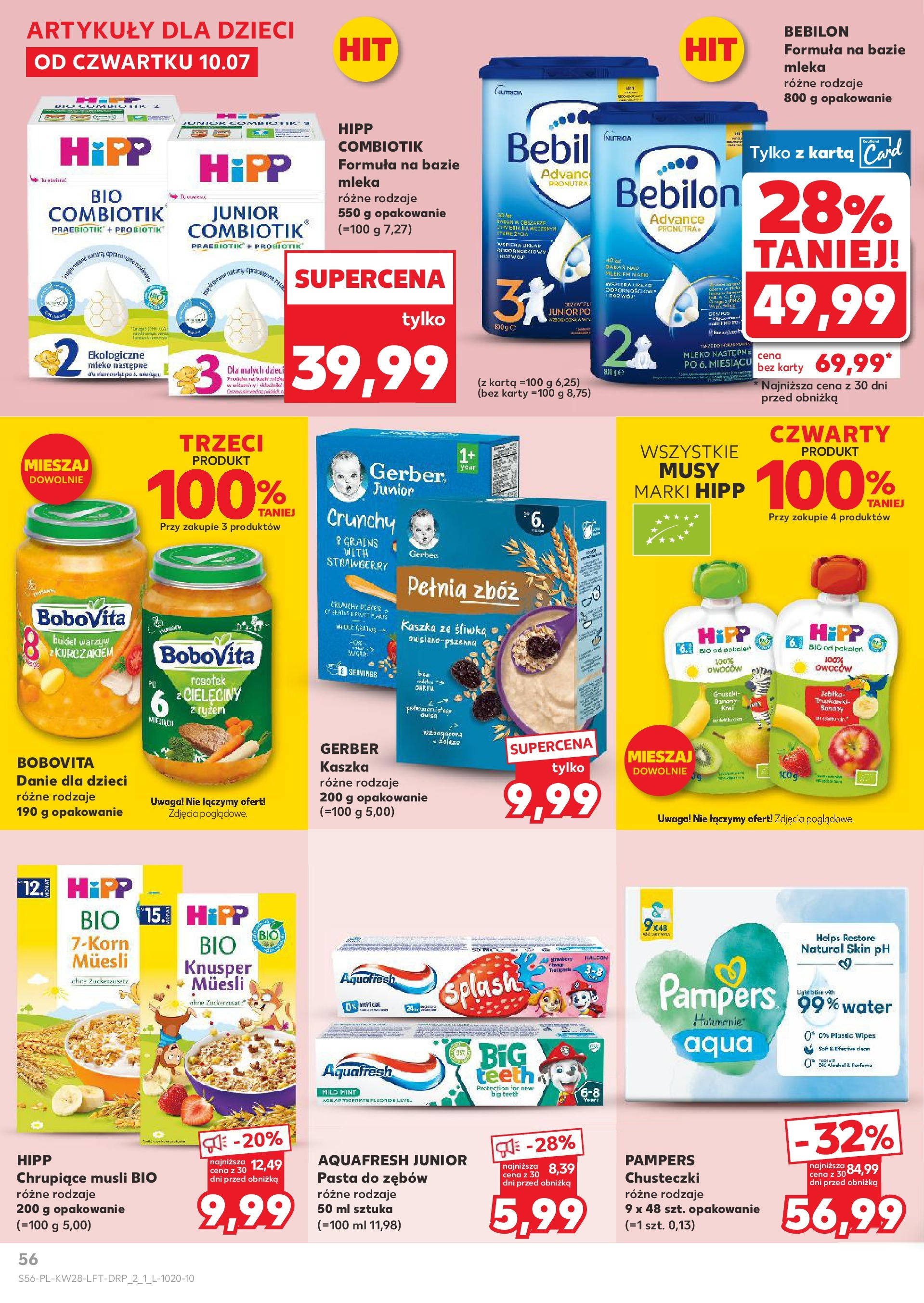Kaufland gazetka (10.07.2025) - od jutra | Strona: 56 | Produkty: Musli, Banany, Truskawki, Pasta do zębów Kaufland gazetka od 10.07.2025 - od jutra PDF | Strona: 56 | Produkty: Musli, Banany, Truskawki, Pasta do zębów