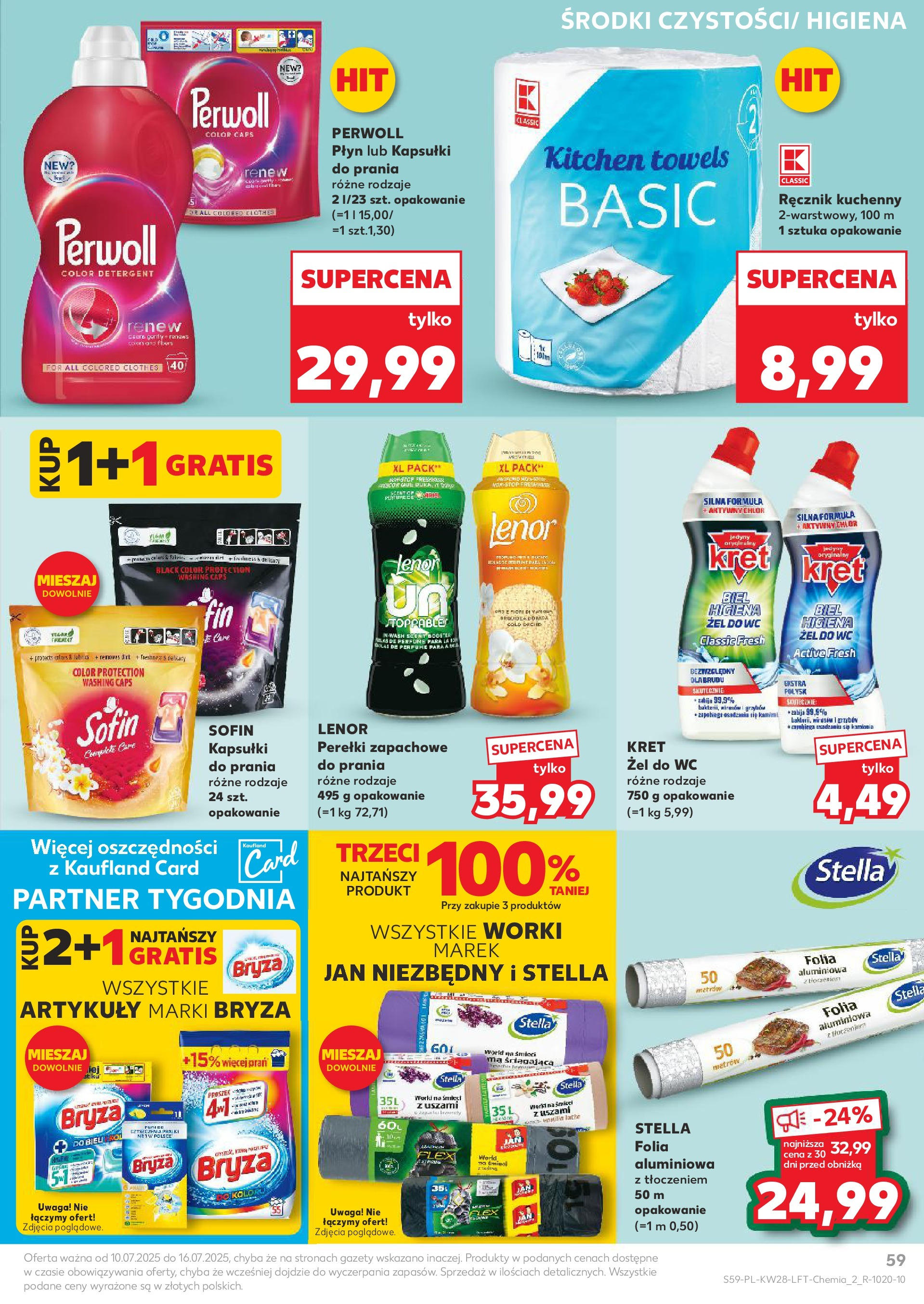 Kaufland gazetka (10.07.2025) - od jutra | Strona: 59 | Produkty: Cleaner, Kapsułki do prania, Detergent Kaufland gazetka od 10.07.2025 - od jutra PDF | Strona: 59 | Produkty: Cleaner, Kapsułki do prania, Detergent