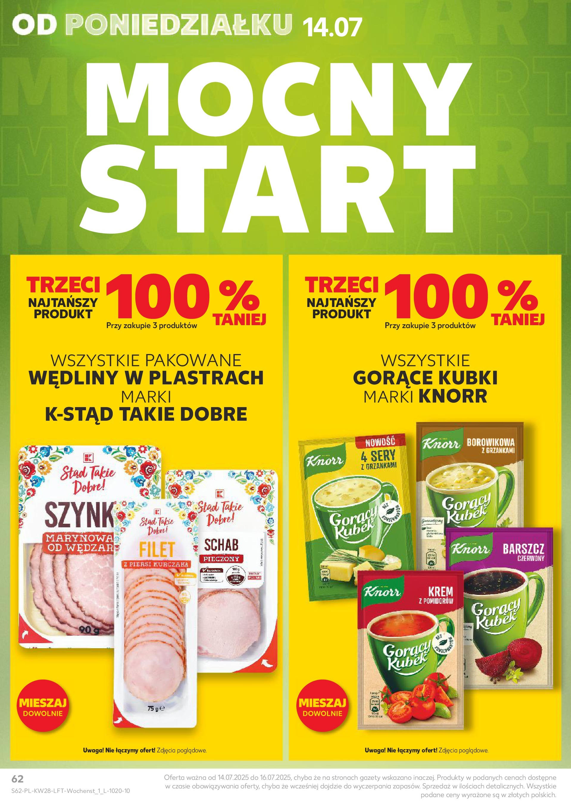 Kaufland gazetka (10.07.2025) - od jutra | Strona: 62 | Produkty: Barszcz, Schab, Szynka, Wędliny Kaufland gazetka od 10.07.2025 - od jutra PDF | Strona: 62 | Produkty: Barszcz, Schab, Szynka, Wędliny