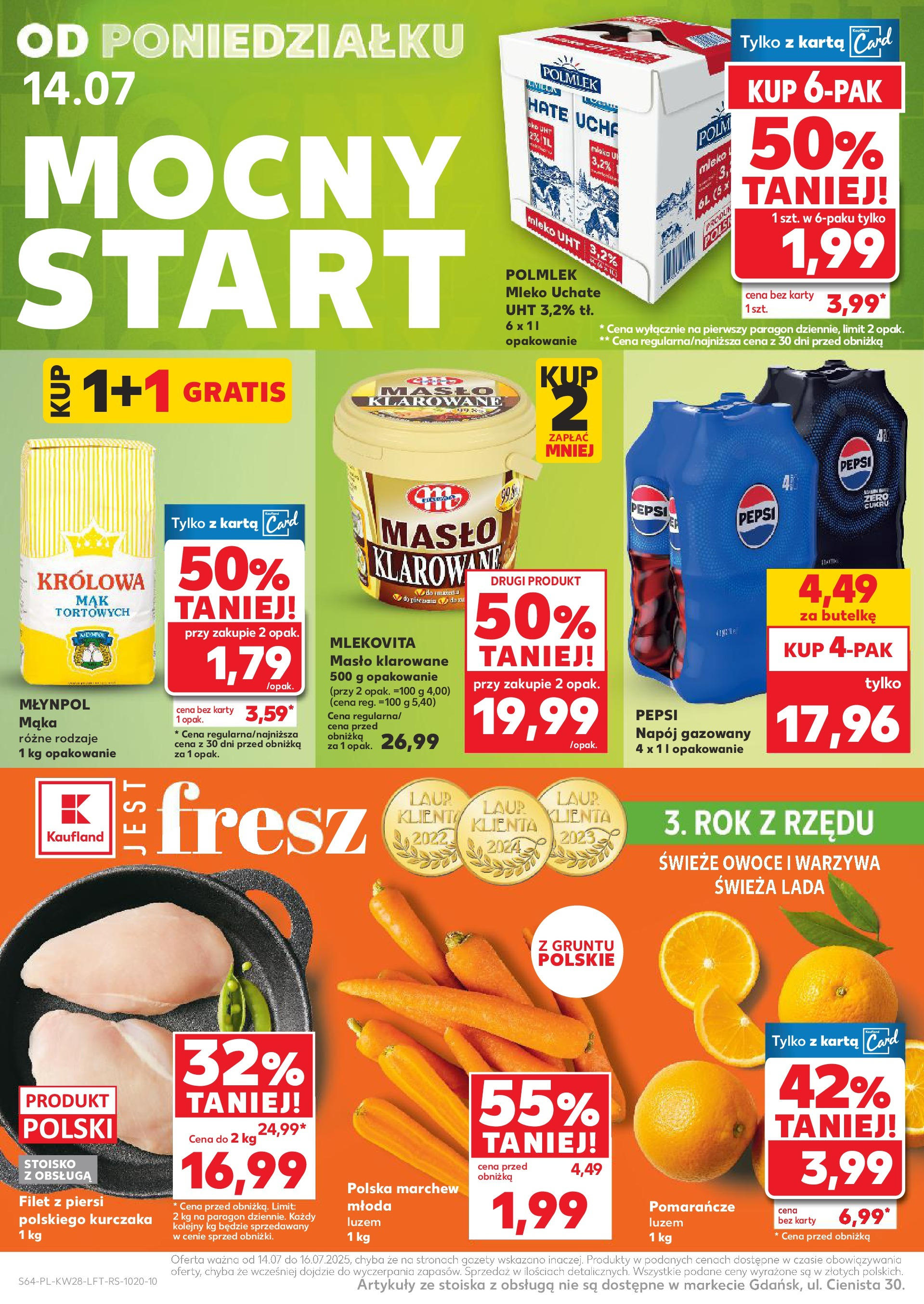 Kaufland gazetka (10.07.2025) - od jutra | Strona: 64 | Produkty: Piersi, Pepsi, Pomarańcze, Warzywa Kaufland gazetka od 10.07.2025 - od jutra PDF | Strona: 64 | Produkty: Piersi, Pepsi, Pomarańcze, Warzywa