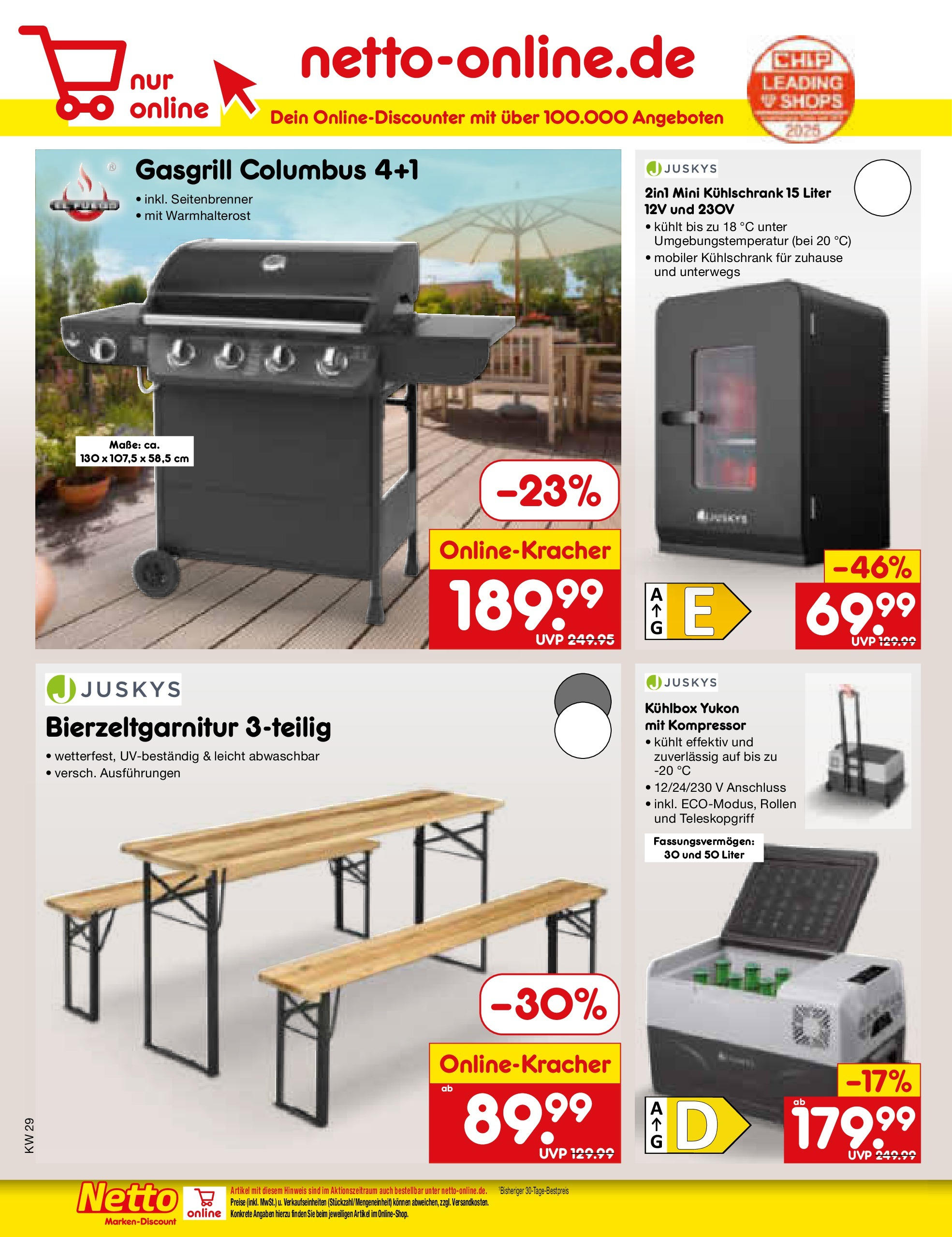 Netto Marken-Discount prospekt Katzweiler (ab 13.07.2025) » Angebote | Seite: 48 | Produkte: Grill, Box, Kühlschrank, Mini kühlschrank Netto Marken-Discount prospekt Katzweiler (ab 13.07.2025) » Angebote | Seite: 48 | Produkte: Grill, Box, Kühlschrank, Mini kühlschrank