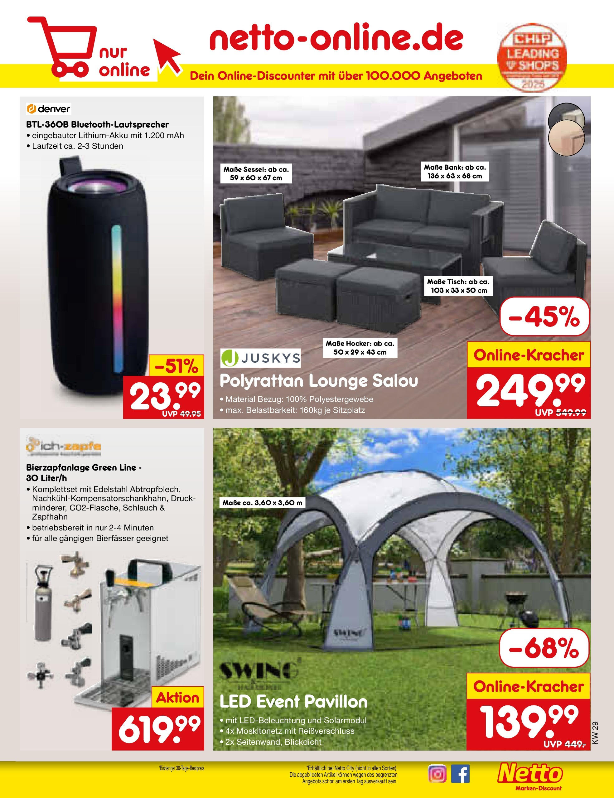 Netto Marken-Discount prospekt Katzweiler (ab 13.07.2025) » Angebote | Seite: 49 | Produkte: Hocker, Sessel, Tisch Netto Marken-Discount prospekt Katzweiler (ab 13.07.2025) » Angebote | Seite: 49 | Produkte: Hocker, Sessel, Tisch