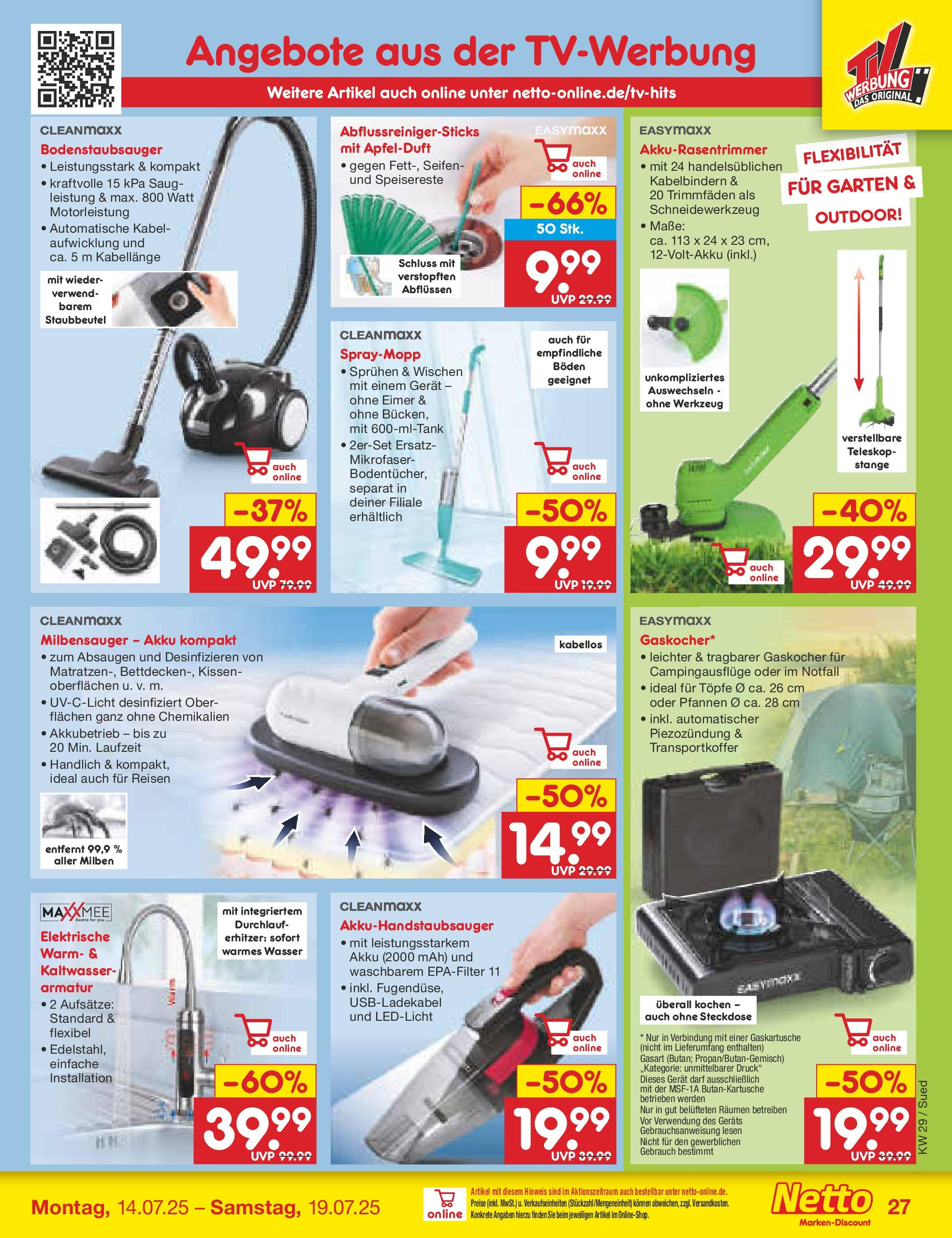 Netto Marken-Discount prospekt Katzweiler (ab 13.07.2025) » Angebote | Seite: 43 | Produkte: Kabel, Steckdose, Armatur, Wasser Netto Marken-Discount prospekt Katzweiler (ab 13.07.2025) » Angebote | Seite: 43 | Produkte: Kabel, Steckdose, Armatur, Wasser