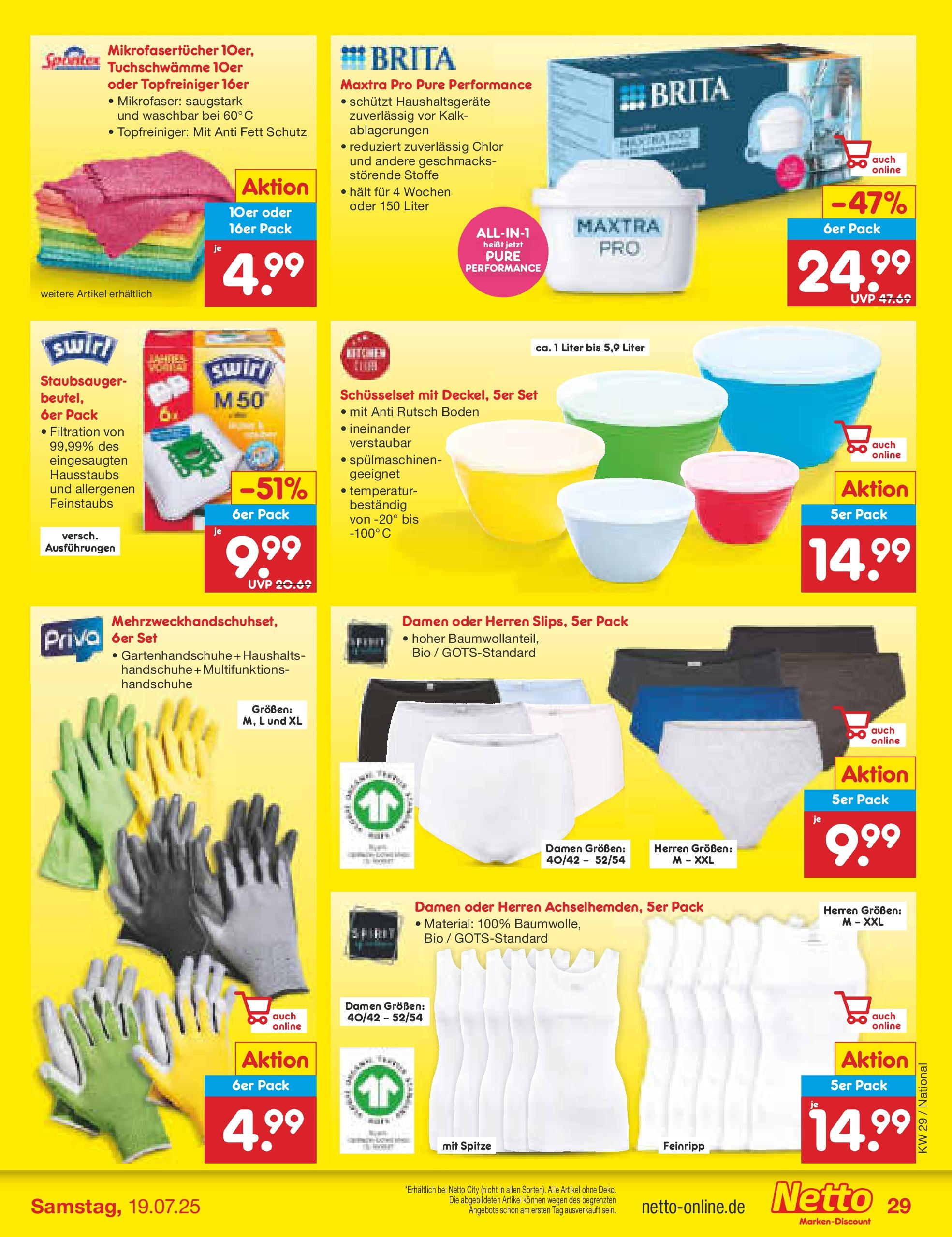 Netto Marken-Discount prospekt Katzweiler (ab 13.07.2025) » Angebote | Seite: 45 | Produkte: Staubsauger, Handschuhe Netto Marken-Discount prospekt Katzweiler (ab 13.07.2025) » Angebote | Seite: 45 | Produkte: Staubsauger, Handschuhe