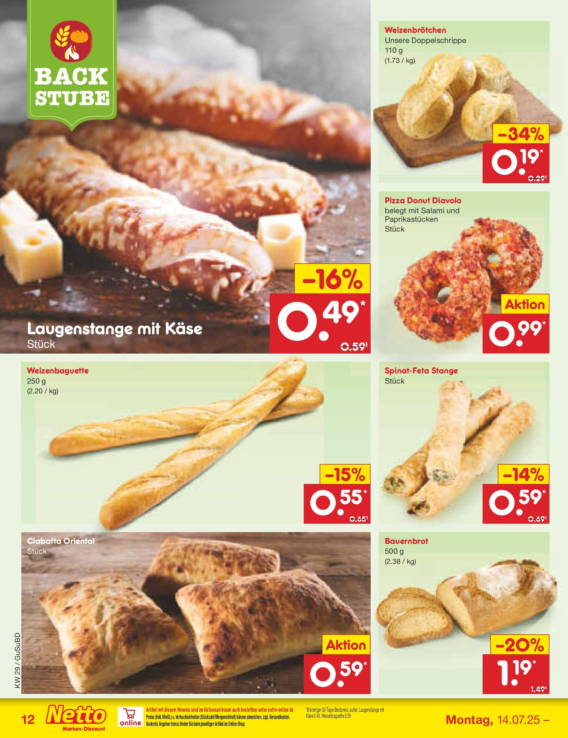 Netto Marken-Discount prospekt Glauchau (ab 13.07.2025) » Angebote | Seite: 16 | Produkte: Käse, Salami, Pizza Netto Marken-Discount prospekt Glauchau (ab 13.07.2025) » Angebote | Seite: 16 | Produkte: Käse, Salami, Pizza
