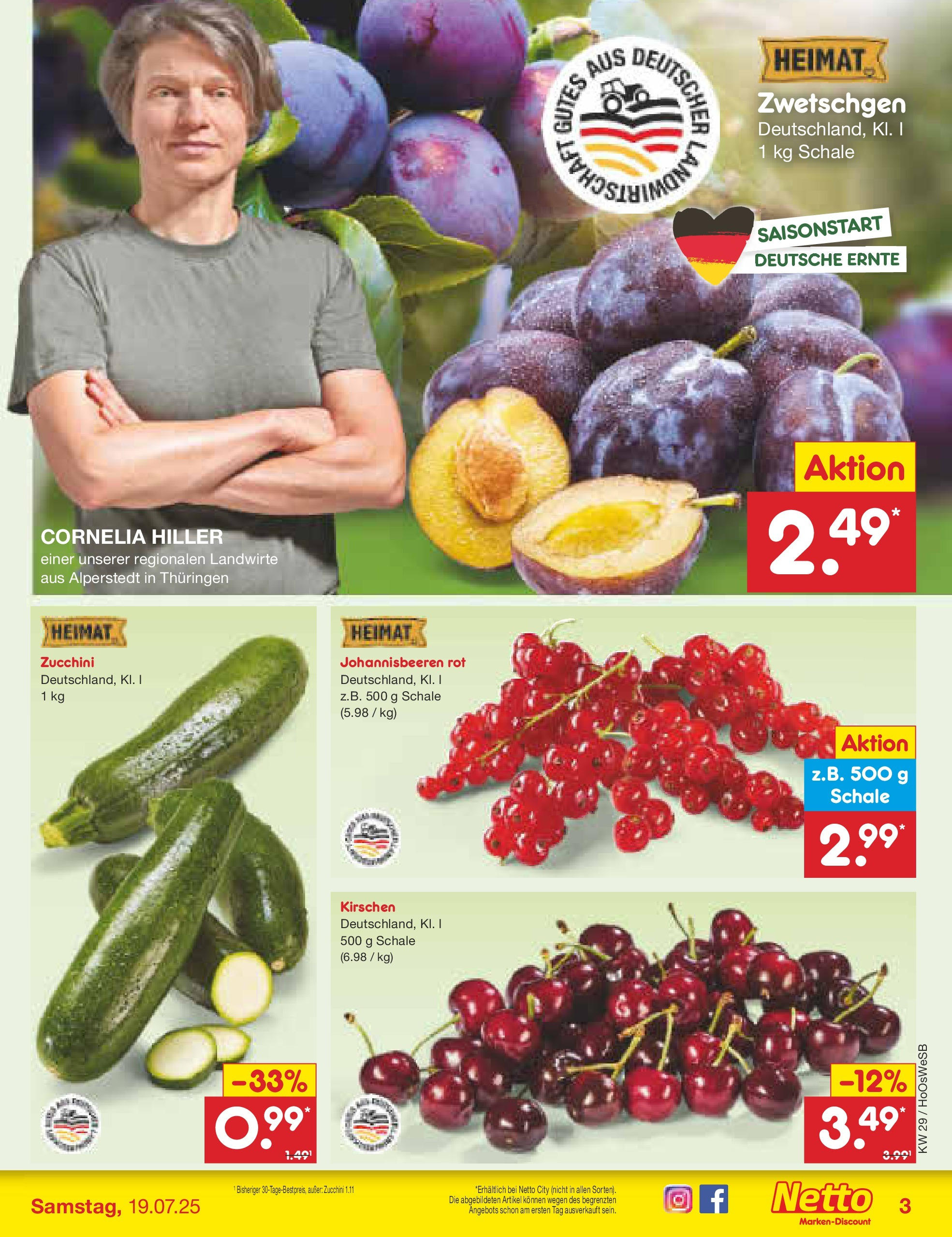 Netto Marken-Discount prospekt Braunschweig-Lamme (ab 13.07.2025) » Angebote | Seite: 37 | Produkte: Zwetschgen, Kirschen, Zucchini Netto Marken-Discount prospekt Braunschweig-Lamme (ab 13.07.2025) » Angebote | Seite: 37 | Produkte: Zwetschgen, Kirschen, Zucchini