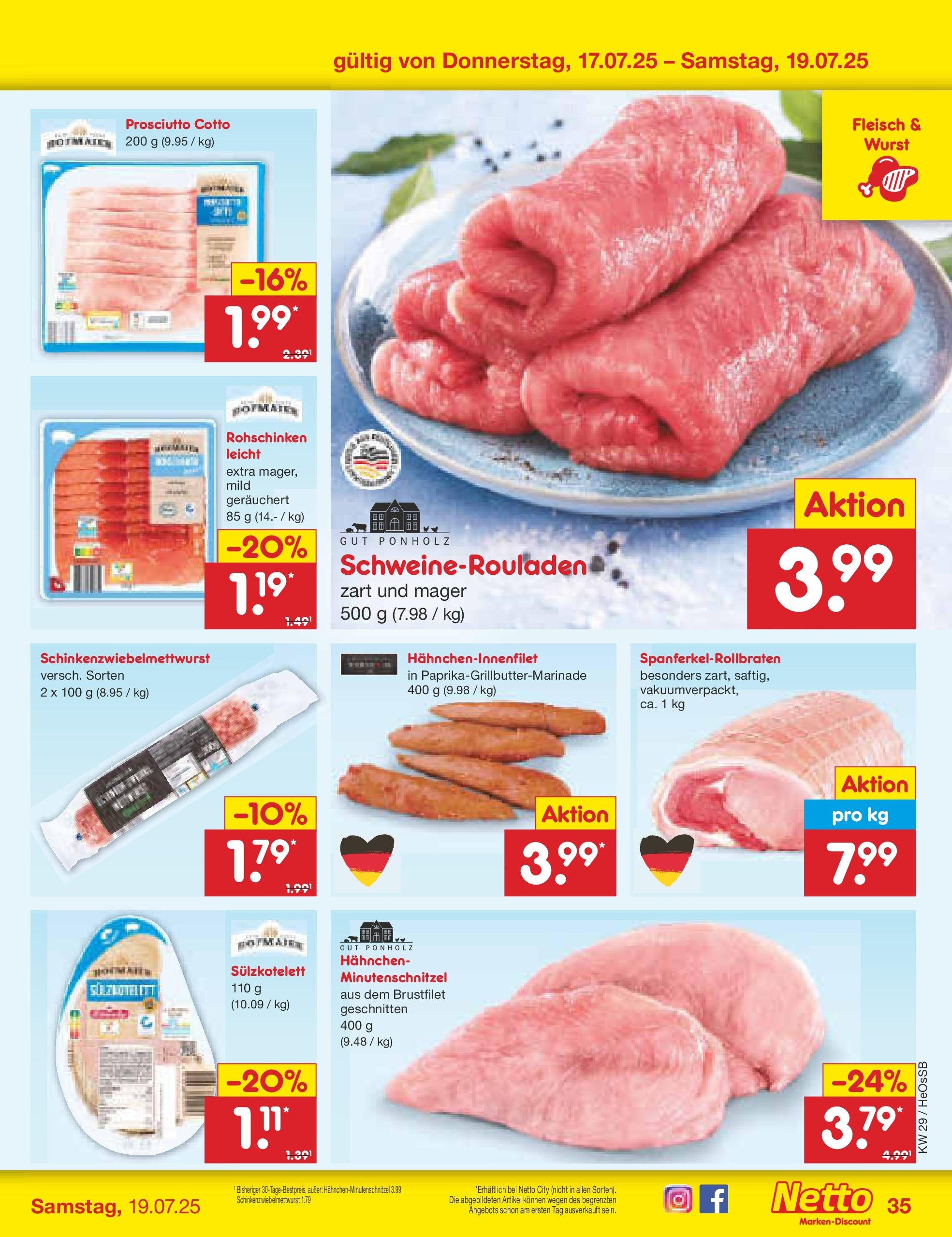 Netto Marken-Discount prospekt Kröpelin (ab 13.07.2025) » Angebote | Seite: 53 | Produkte: Hahnchen, Wurst, Fleisch Netto Marken-Discount prospekt Kröpelin (ab 13.07.2025) » Angebote | Seite: 53 | Produkte: Hahnchen, Wurst, Fleisch