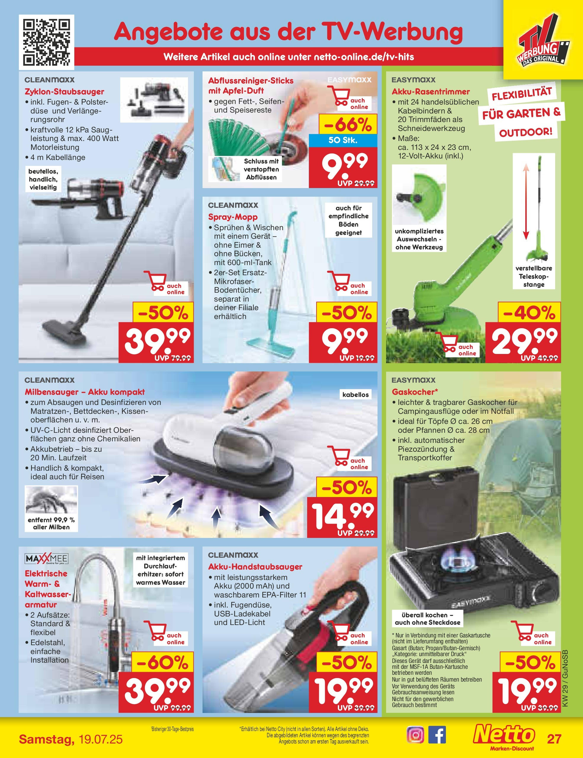 Netto Marken-Discount prospekt Glauchau (ab 13.07.2025) » Angebote | Seite: 43 | Produkte: Kissen, Steckdose, Armatur, Wasser Netto Marken-Discount prospekt Glauchau (ab 13.07.2025) » Angebote | Seite: 43 | Produkte: Kissen, Steckdose, Armatur, Wasser