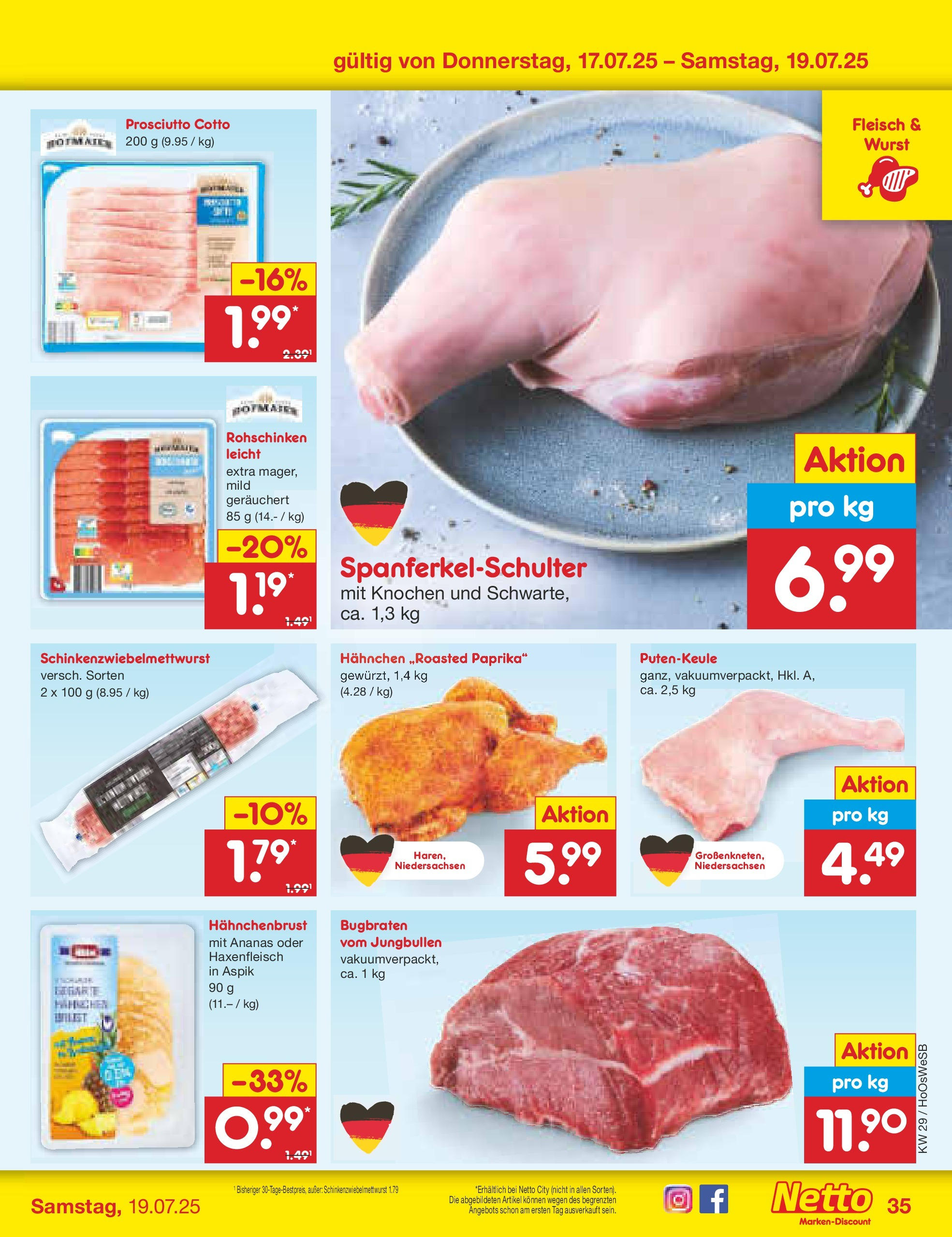 Netto Marken-Discount prospekt Braunschweig-Lamme (ab 13.07.2025) » Angebote | Seite: 53 | Produkte: Ananas, Wurst, Fleisch, Hahnchenbrust Netto Marken-Discount prospekt Braunschweig-Lamme (ab 13.07.2025) » Angebote | Seite: 53 | Produkte: Ananas, Wurst, Fleisch, Hahnchenbrust