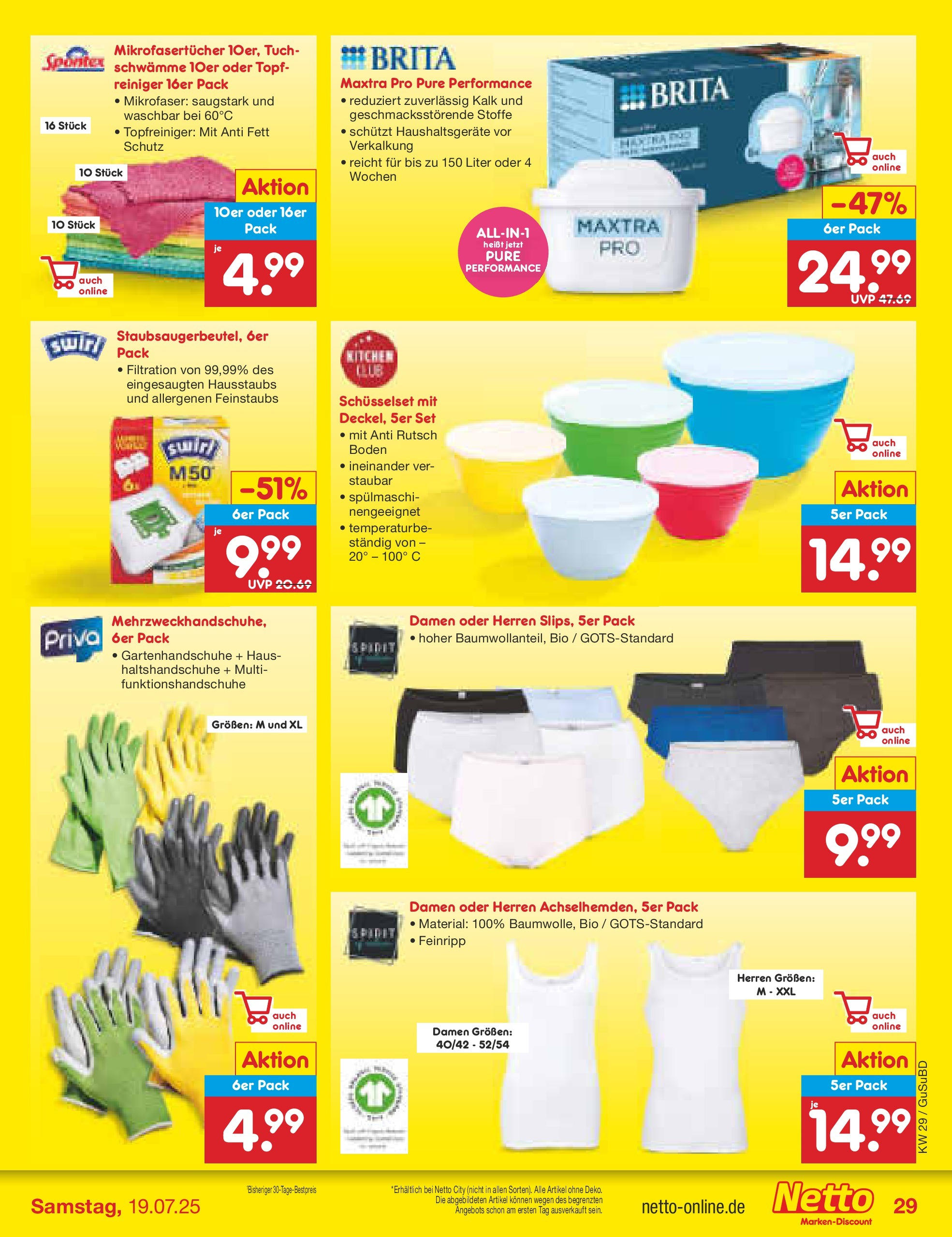 Netto Marken-Discount prospekt Glauchau (ab 13.07.2025) » Angebote | Seite: 45 | Produkte: Handschuhe Netto Marken-Discount prospekt Glauchau (ab 13.07.2025) » Angebote | Seite: 45 | Produkte: Handschuhe