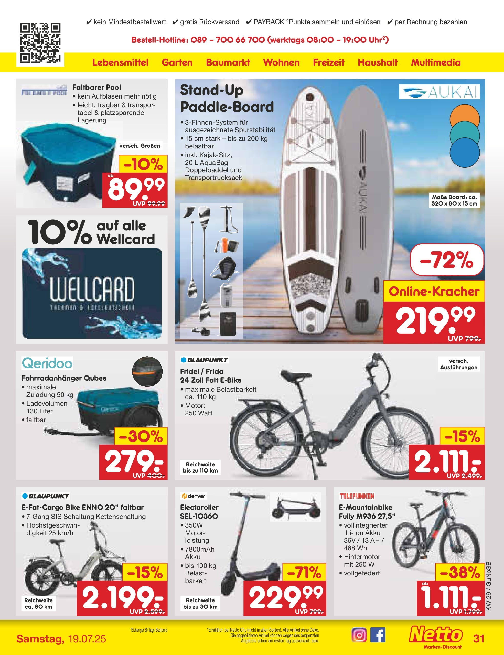 Netto Marken-Discount prospekt Glauchau (ab 13.07.2025) » Angebote | Seite: 47 | Produkte: E-Bike, Scooter Netto Marken-Discount prospekt Glauchau (ab 13.07.2025) » Angebote | Seite: 47 | Produkte: E-Bike, Scooter
