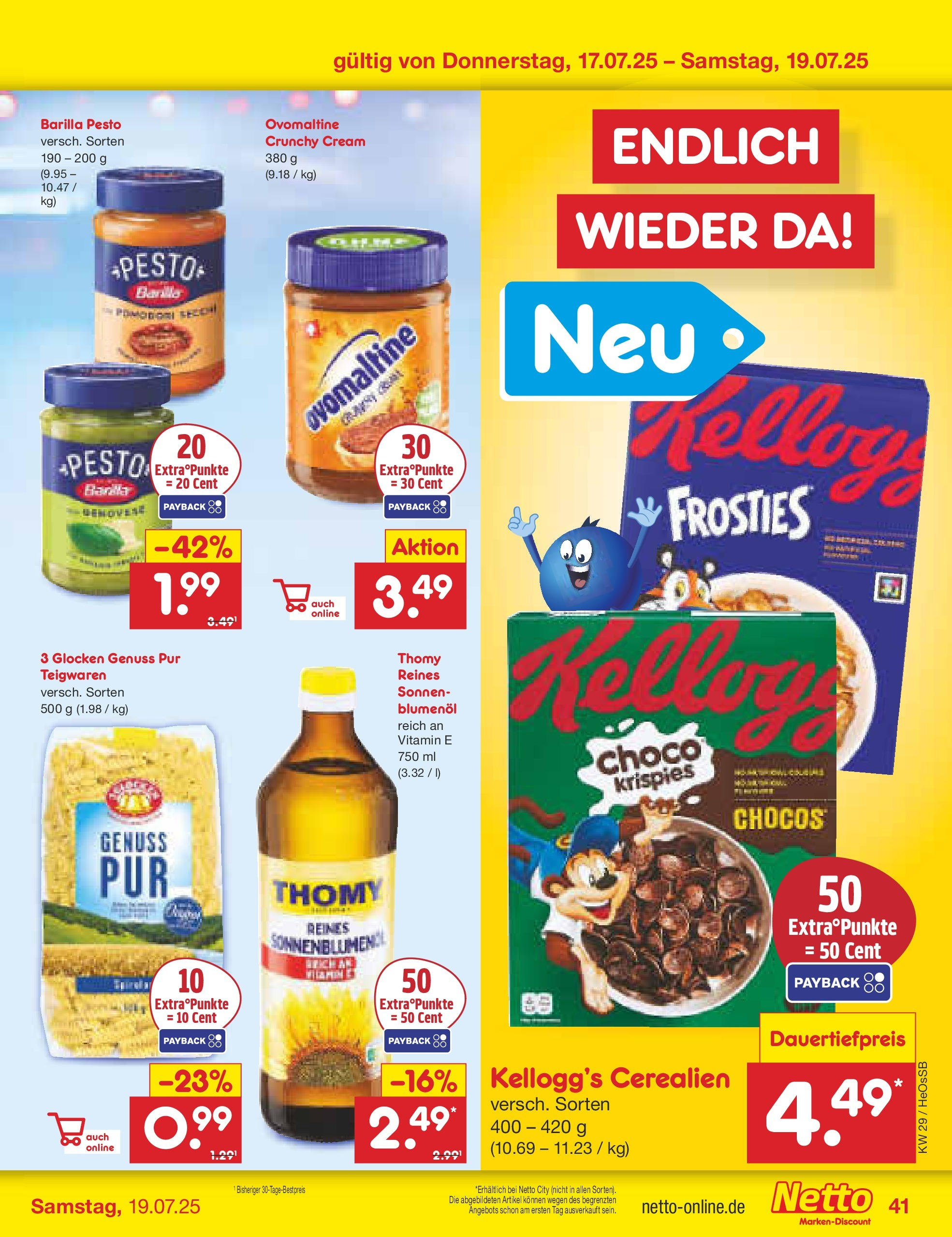 Netto Marken-Discount prospekt Kröpelin (ab 13.07.2025) » Angebote | Seite: 63 | Produkte: Ovomaltine, Barilla, Barilla pesto, Pasta Netto Marken-Discount prospekt Kröpelin (ab 13.07.2025) » Angebote | Seite: 63 | Produkte: Ovomaltine, Barilla, Barilla pesto, Pasta