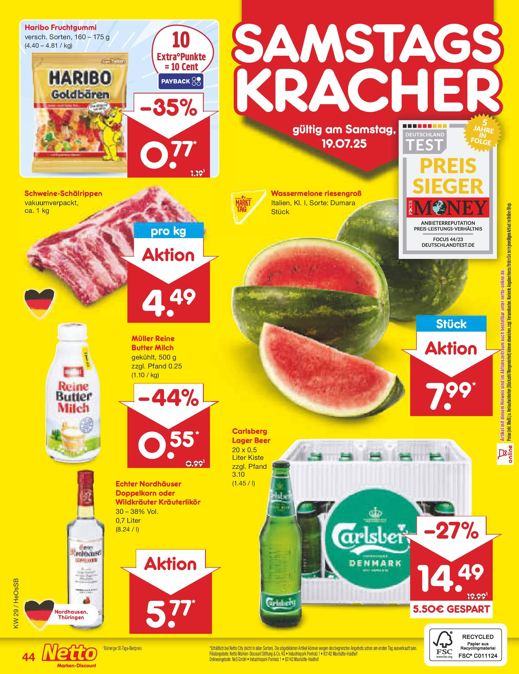 Netto Marken-Discount prospekt Kröpelin (ab 13.07.2025) » Angebote | Seite: 66 | Produkte: Carlsberg, Haribo, Milch, Butter Netto Marken-Discount prospekt Kröpelin (ab 13.07.2025) » Angebote | Seite: 66 | Produkte: Carlsberg, Haribo, Milch, Butter