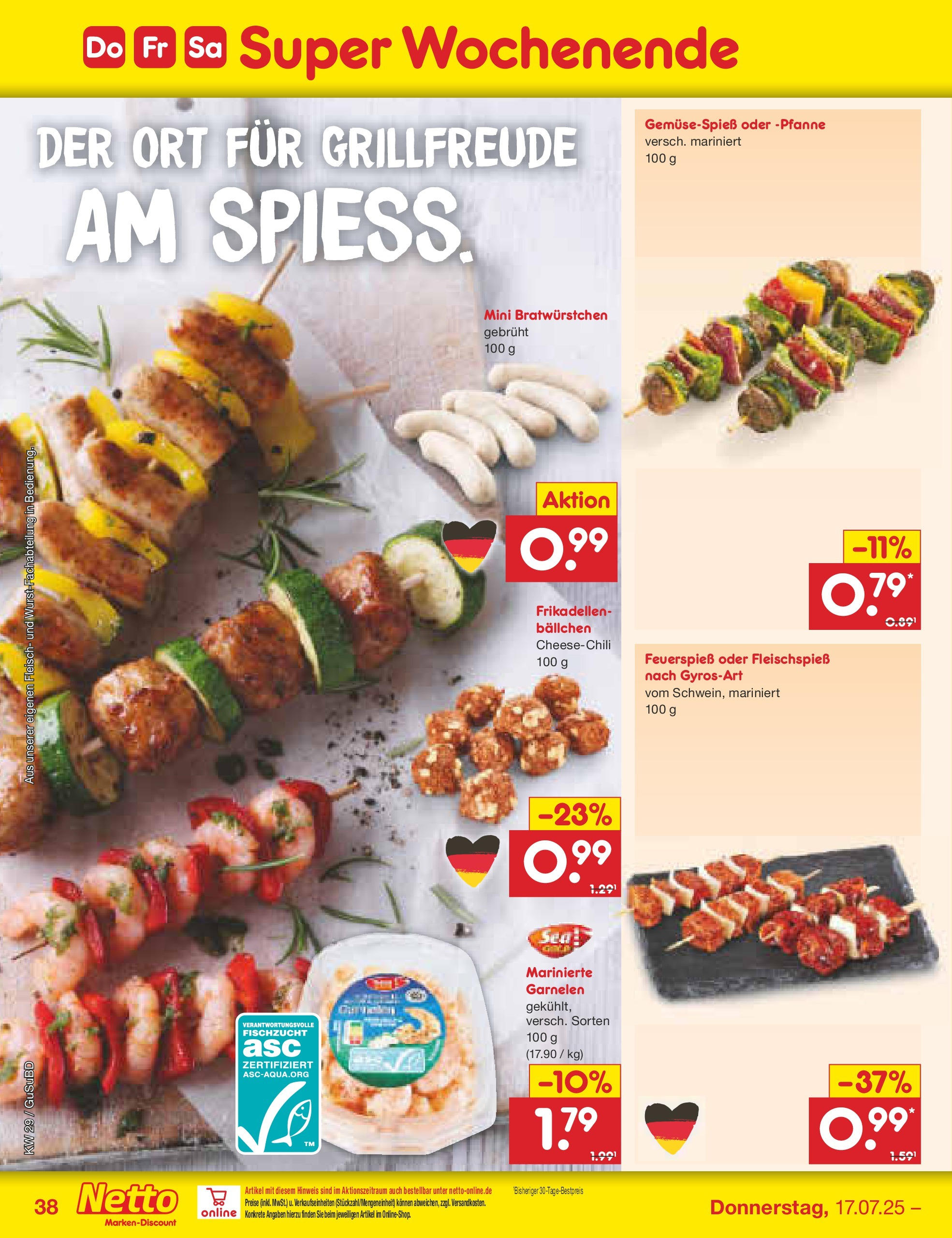 Netto Marken-Discount prospekt Glauchau (ab 13.07.2025) » Angebote | Seite: 60 | Produkte: Garnelen, Fleisch Netto Marken-Discount prospekt Glauchau (ab 13.07.2025) » Angebote | Seite: 60 | Produkte: Garnelen, Fleisch