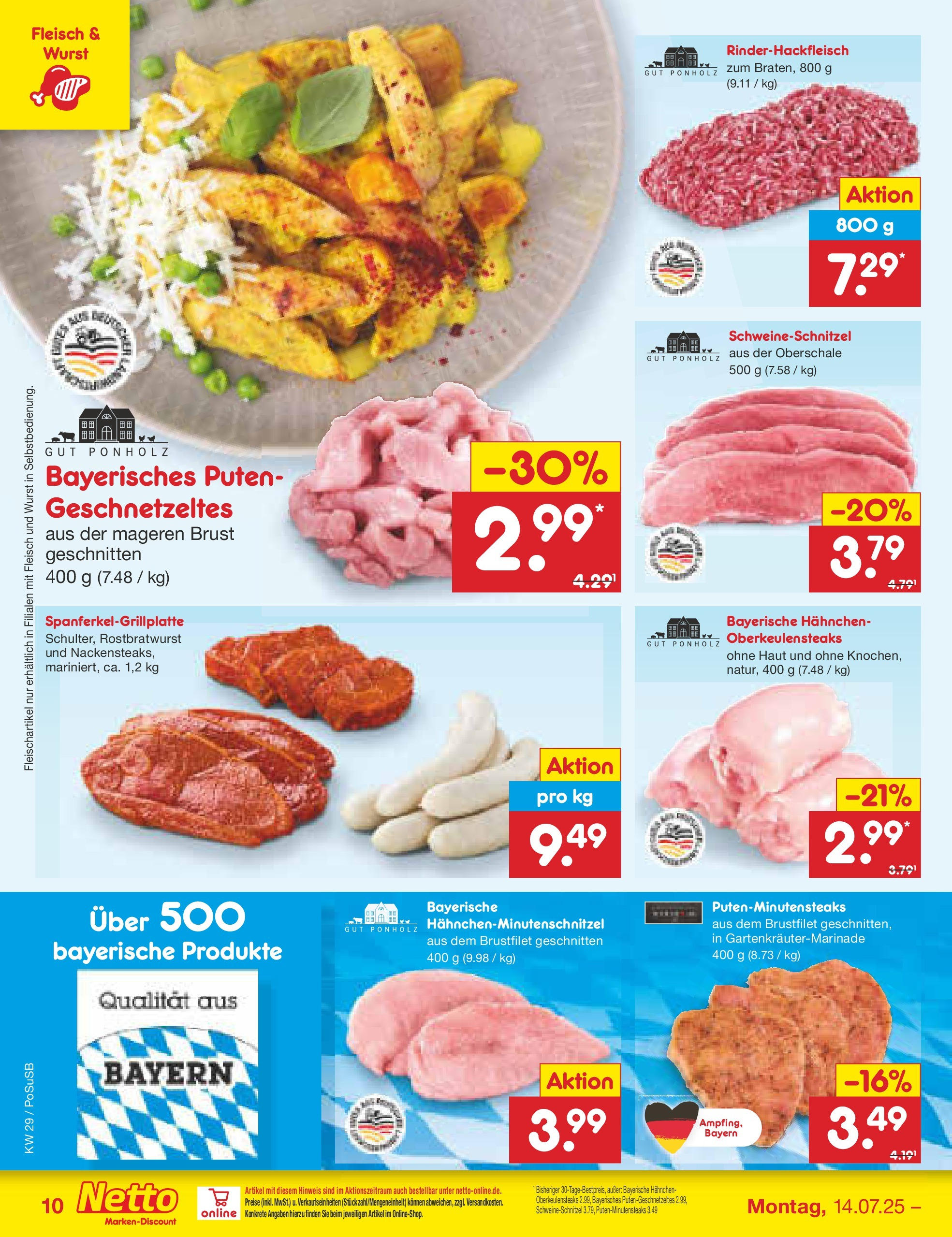 Netto Marken-Discount prospekt Regensburg (ab 13.07.2025) » Angebote | Seite: 12 | Produkte: Hahnchen, Wurst, Fleisch Netto Marken-Discount prospekt Regensburg (ab 13.07.2025) » Angebote | Seite: 12 | Produkte: Hahnchen, Wurst, Fleisch