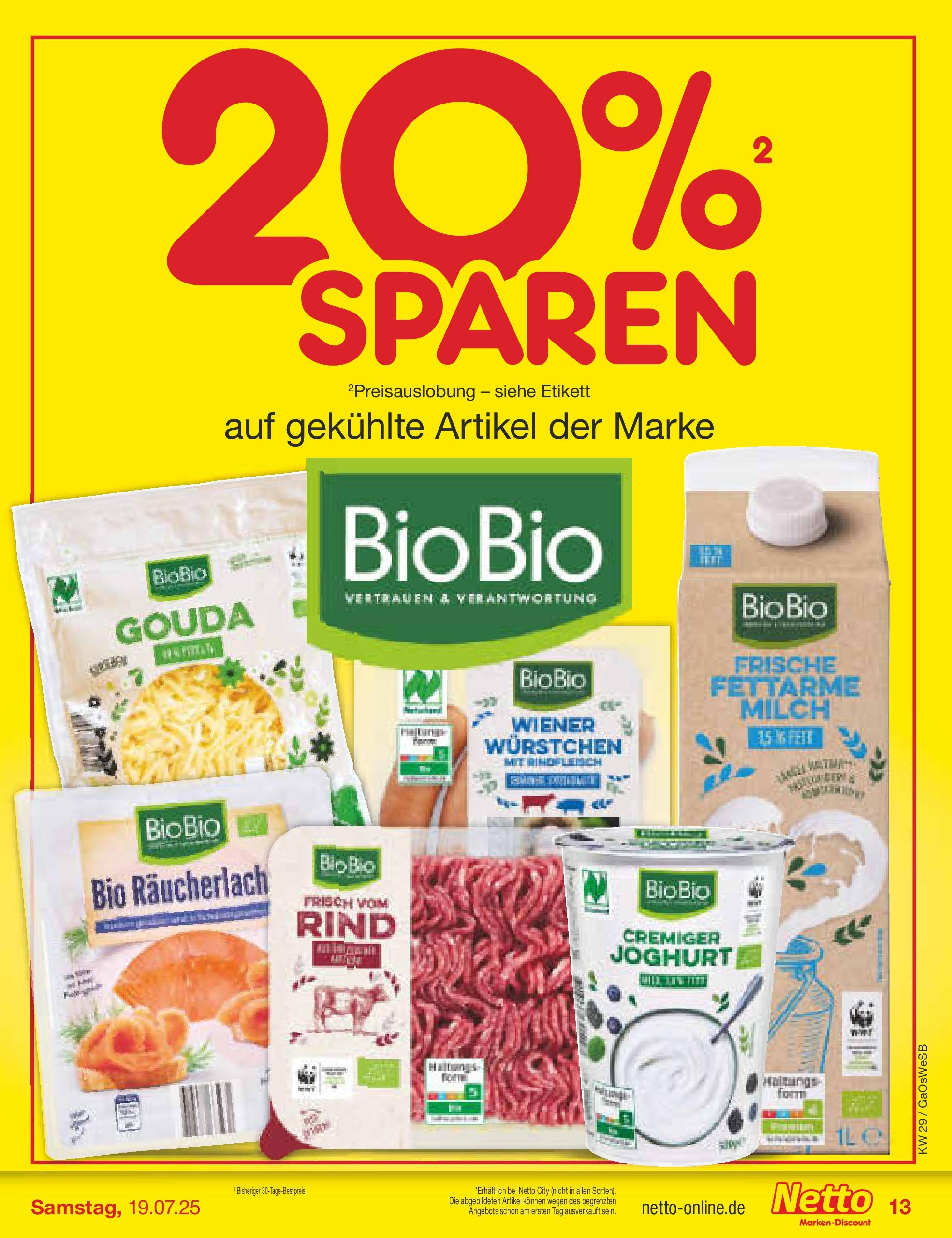 Netto Marken-Discount prospekt Moormerland (ab 13.07.2025) » Angebote | Seite: 17 | Produkte: Milch, Joghurt, Gouda, Rindfleisch Netto Marken-Discount prospekt Moormerland (ab 13.07.2025) » Angebote | Seite: 17 | Produkte: Milch, Joghurt, Gouda, Rindfleisch