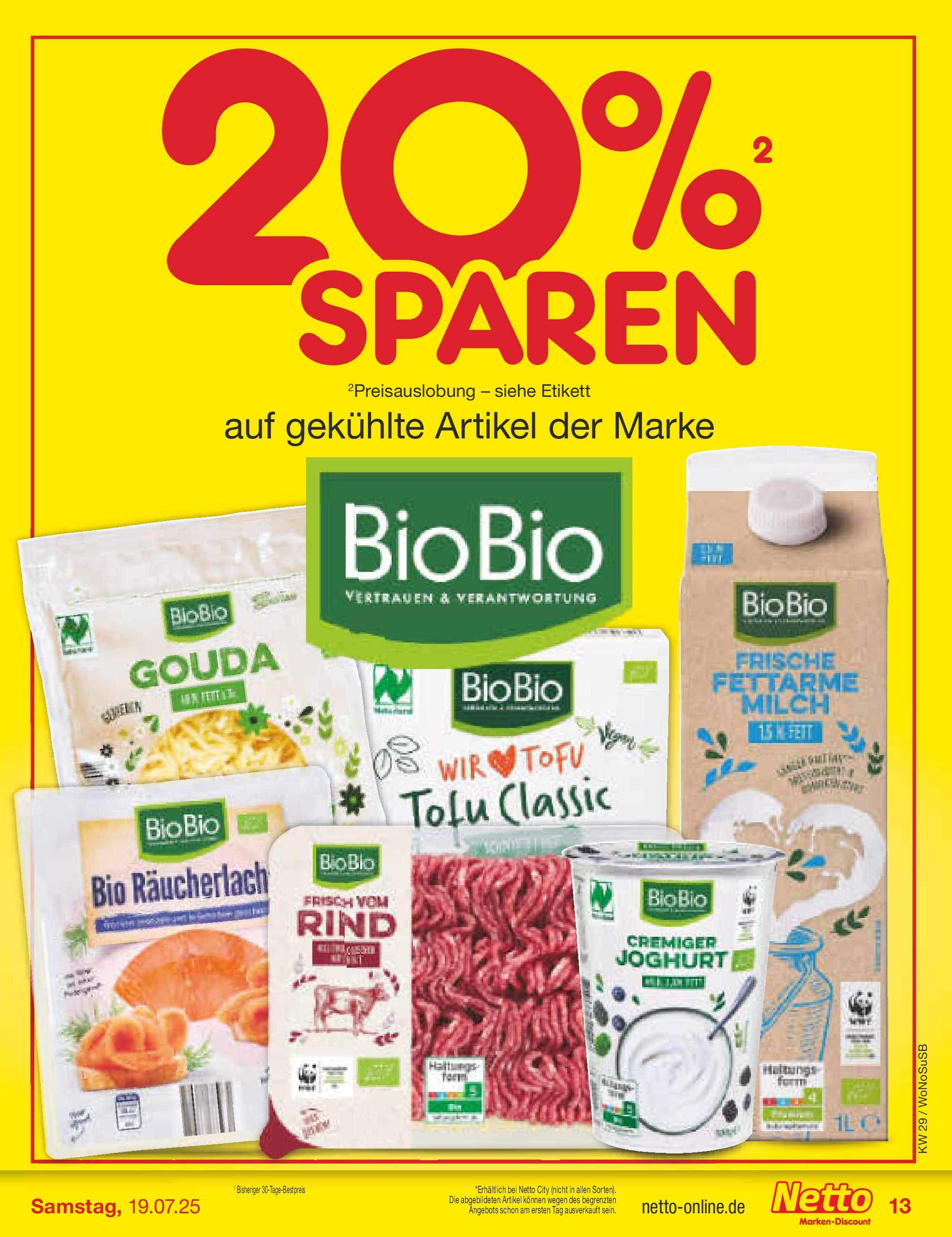 Netto Marken-Discount prospekt Lahnau (ab 13.07.2025) » Angebote | Seite: 17 | Produkte: Milch, Joghurt, Gouda Netto Marken-Discount prospekt Lahnau (ab 13.07.2025) » Angebote | Seite: 17 | Produkte: Milch, Joghurt, Gouda